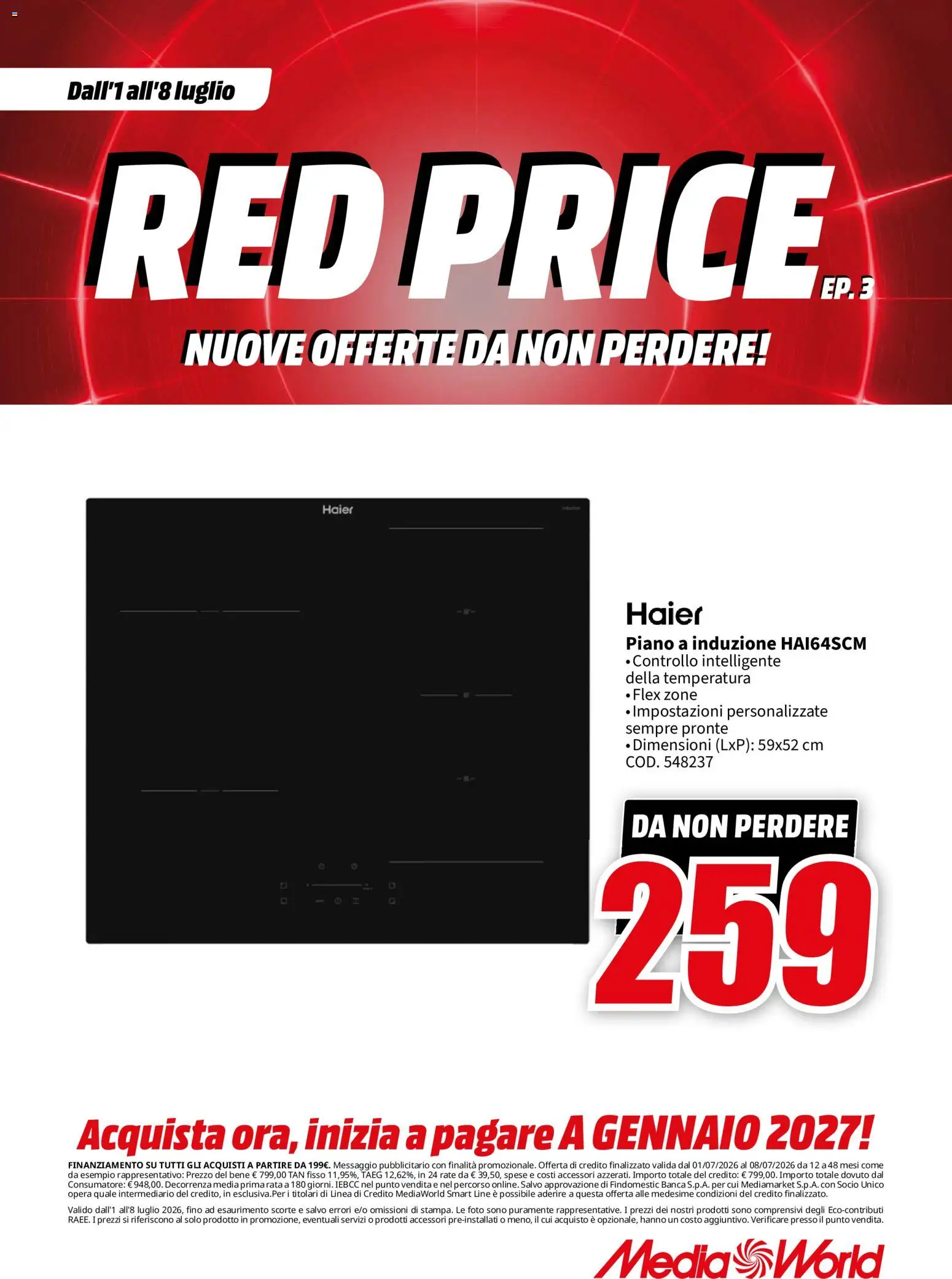 Volantino Media World del 01/07/2026 | Pagina: 62