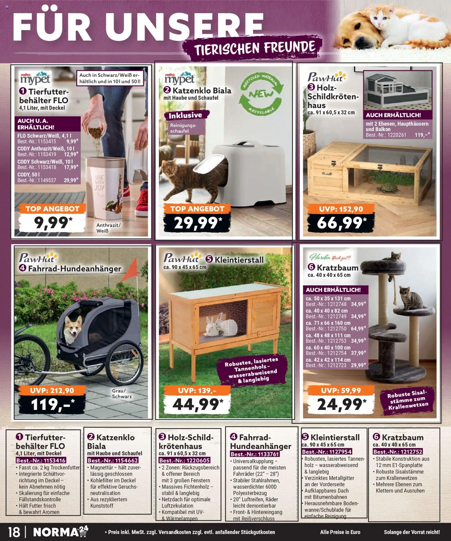 Norma Bestellmagazin Juli 2026 – gültig ab 01.07.2026 | Seite: 18 | Produkte: Top