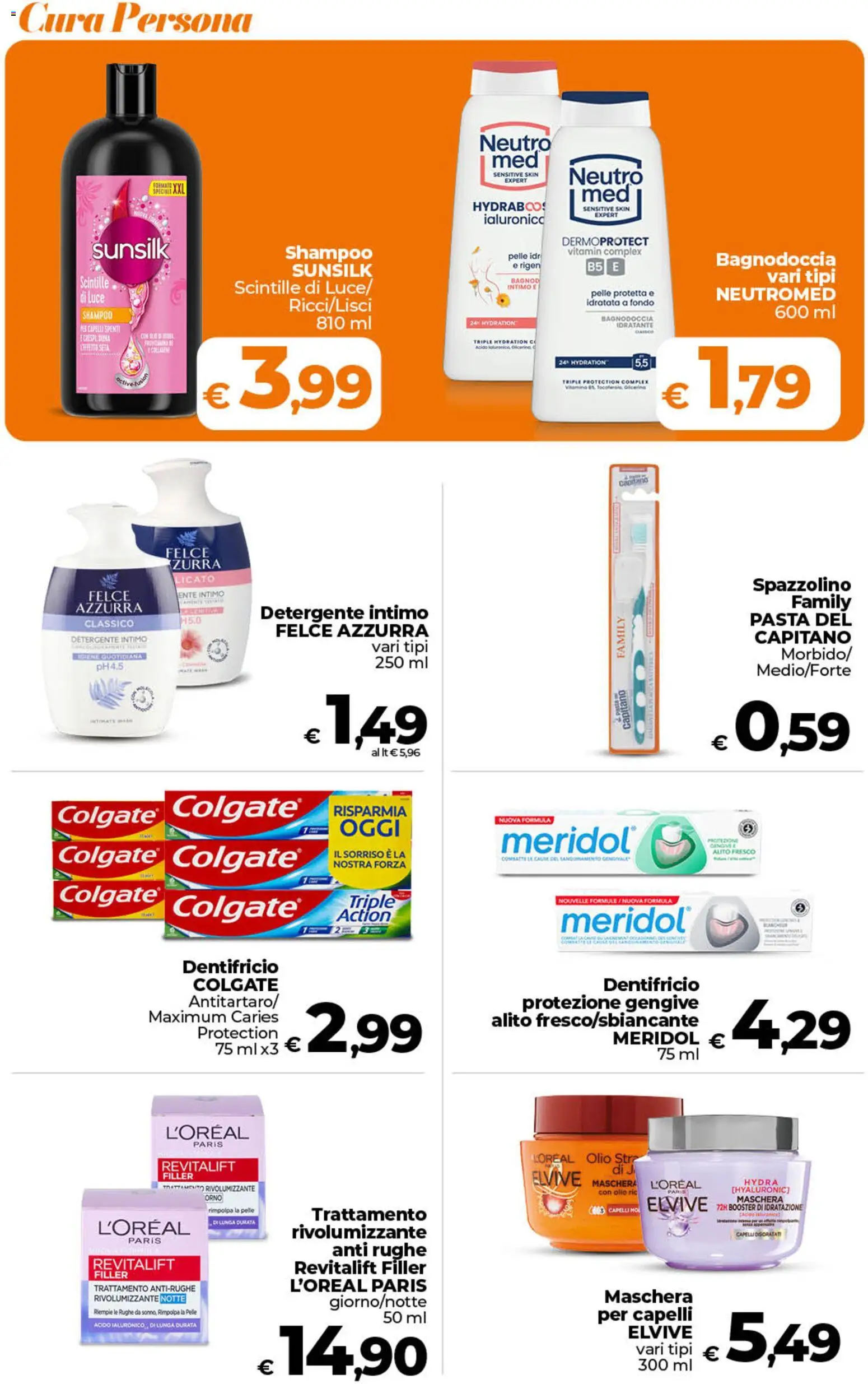 Volantino Ipercoop del 29.05.2026 | Pagina: 46 | Prodotti: Dentifricio, Spazzolino, Detergente intimo, Detergente