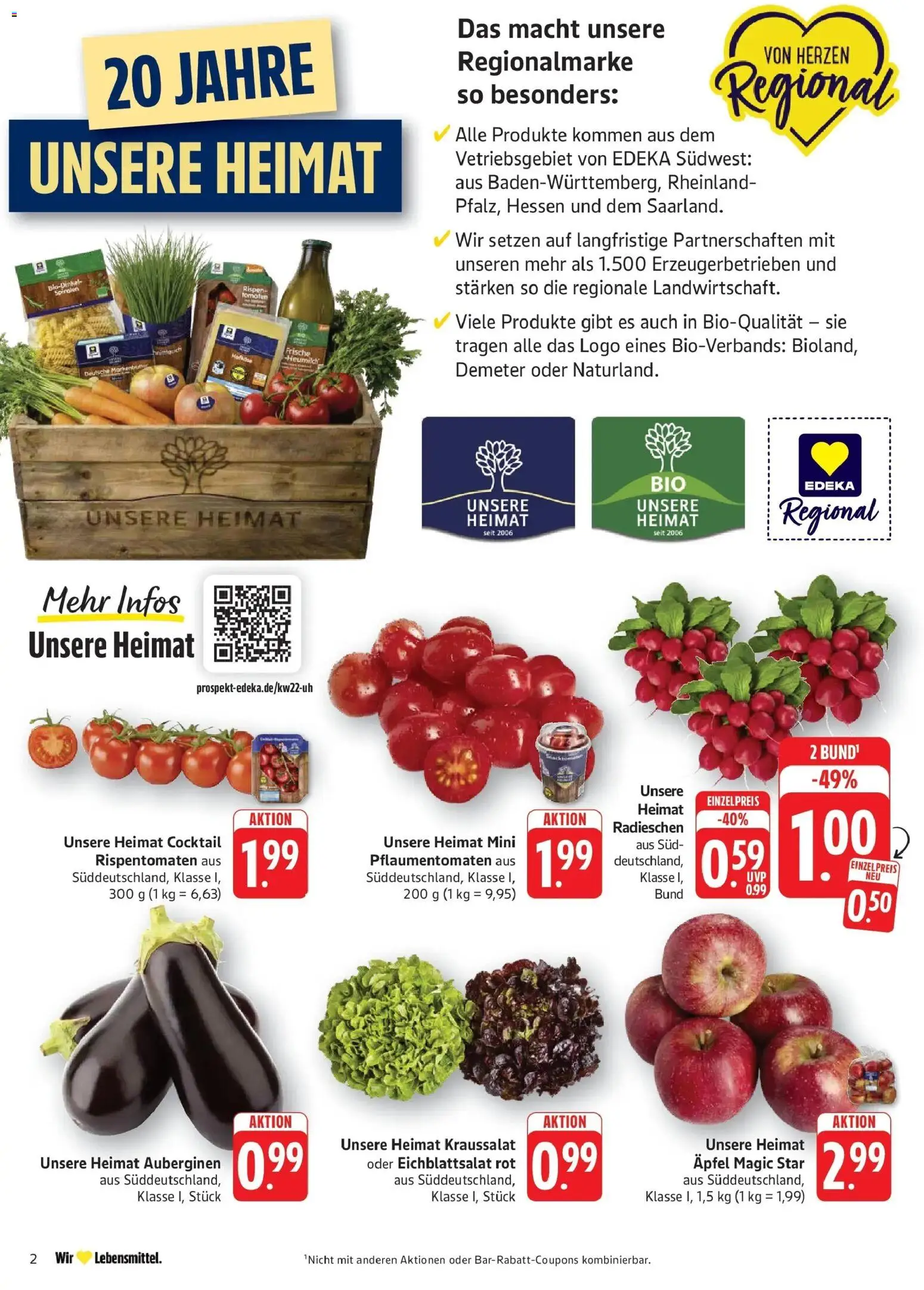 Edeka prospekt Pirmasens – gültig ab 26.05.2026 | Seite: 2 | Produkte: Äpfel