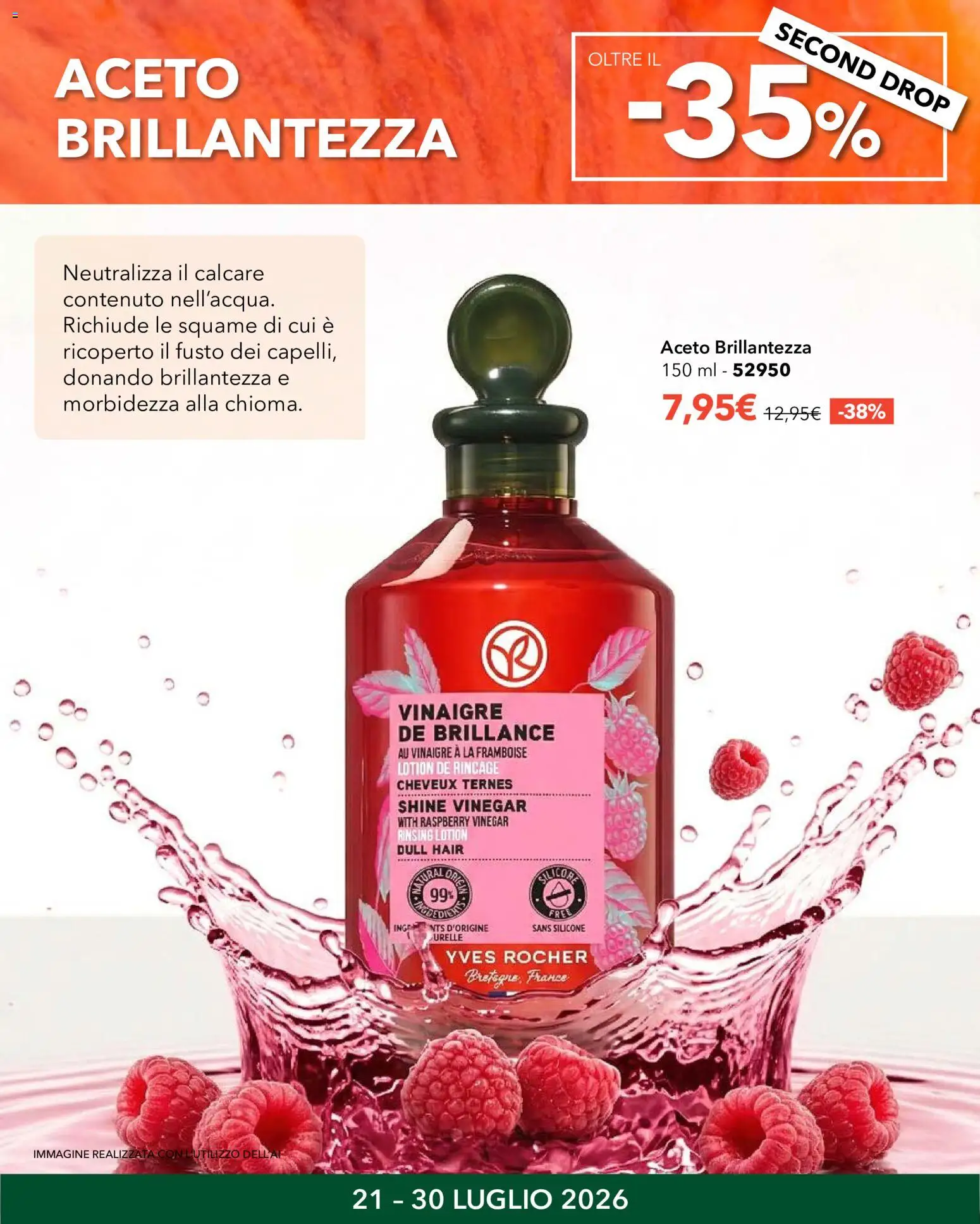 Volantino Yves Rocher del 21/07/2026 | Pagina: 12 | Prodotti: Aceto, Silicone