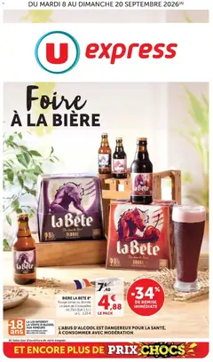 U Express - Prévisualisation de U Express - Foire À LA BIÈRE valide à partir de 14/09/2026