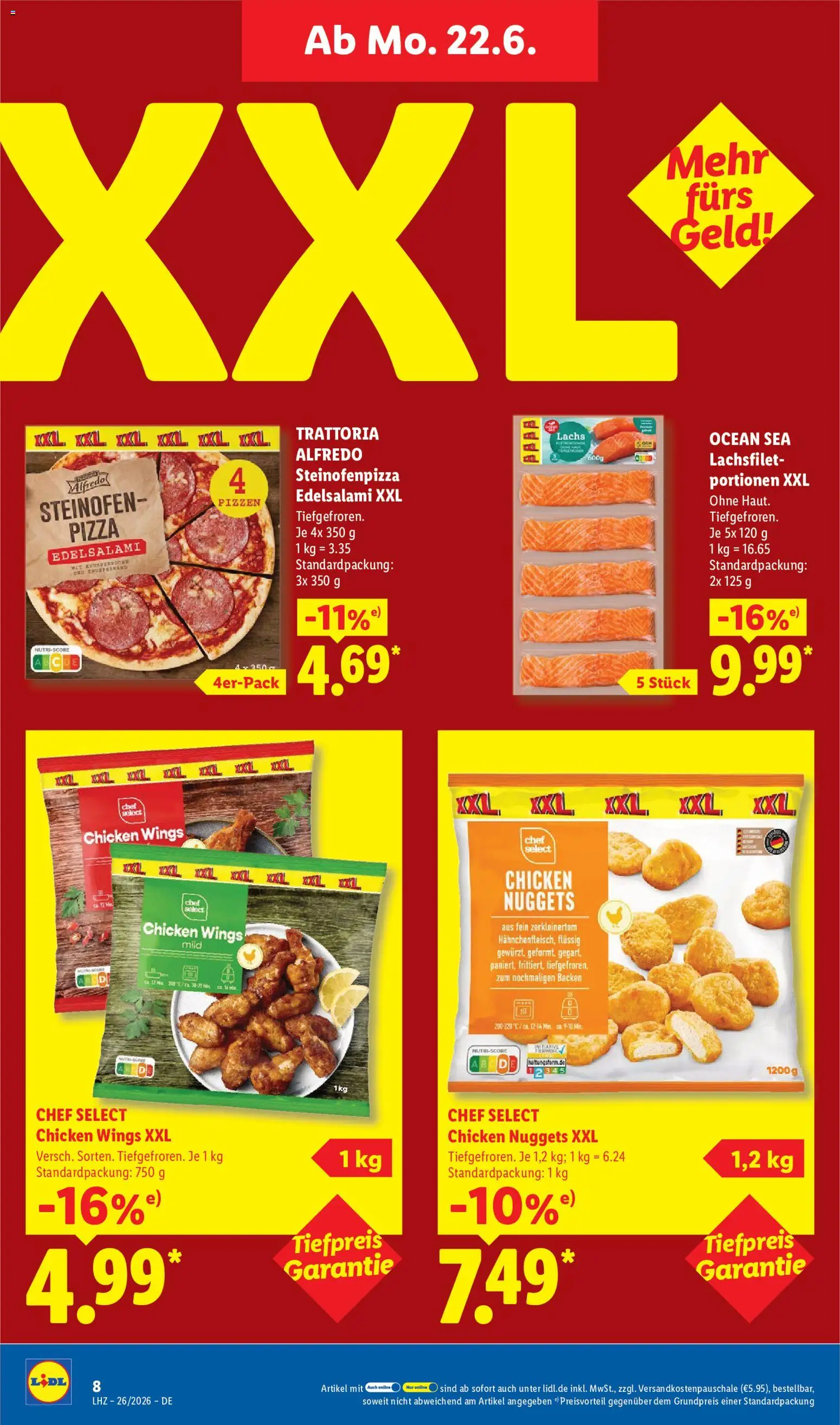Lidl Německo leták od 22.06.2026 | Strana: 20 | Produkty: Pizza