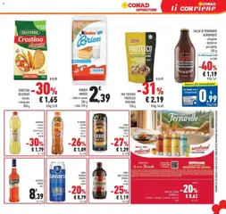 Anteprima del volantino BIBITE IN LATTINA FERRARELLE - chinotto - aranciata - limonata - gassosa 33 cl, Cans of Ferrarelle sparkling drinks, available in chinotto, orangeade, lemonade, or carbonated water flavors, 33cl. valido a partire dal 04.06.2026 | Pagina: 29