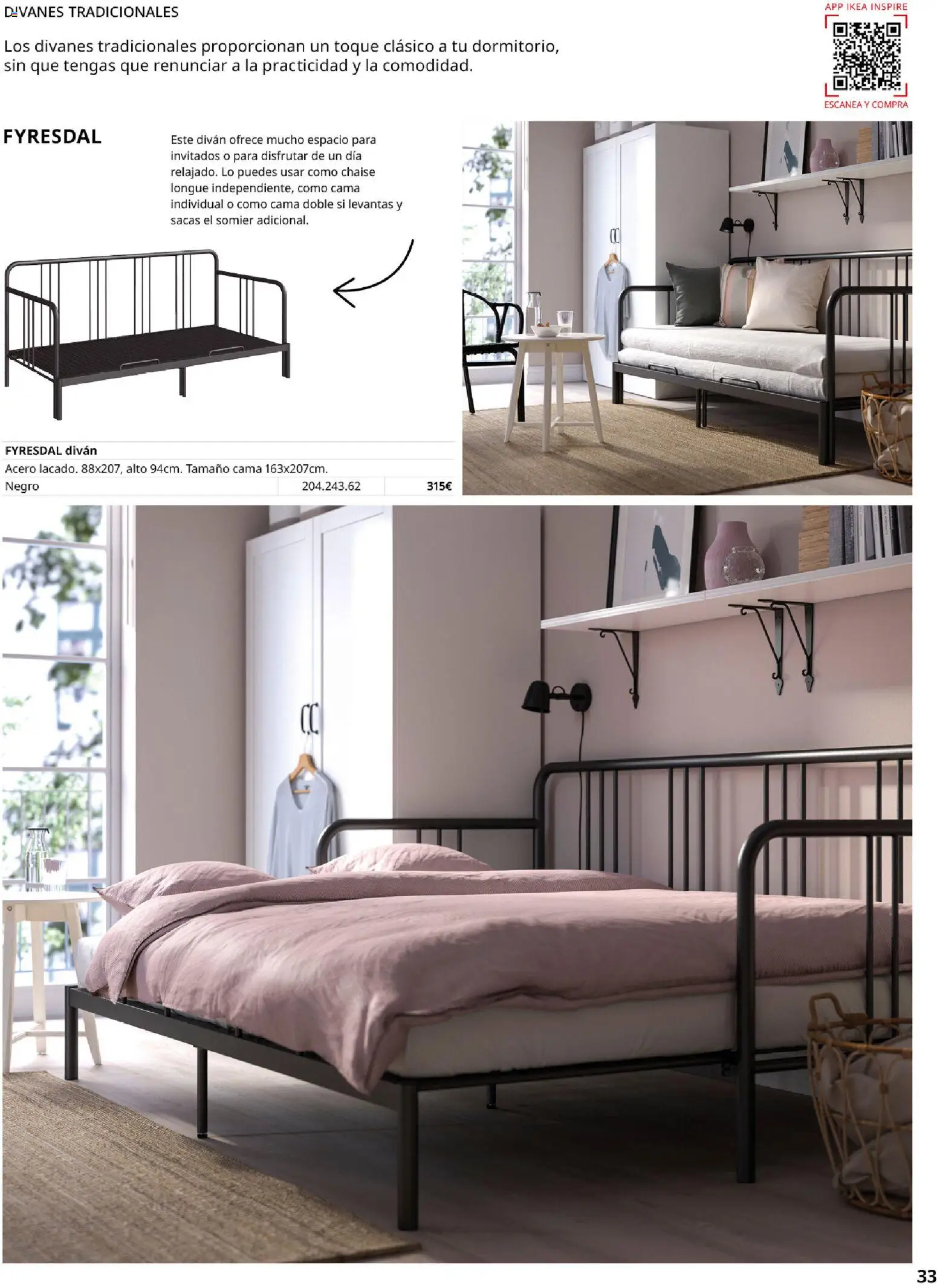 Catálogo IKEA Muebles para el dormitorio │ válido desde el 01/02/2026 | Página: 33 | Productos: Somier, Cama