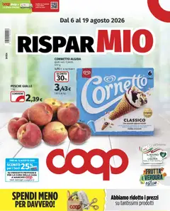 Anteprima del volantino COOP volantino Lombardia valido a partire dal 06/08/2026