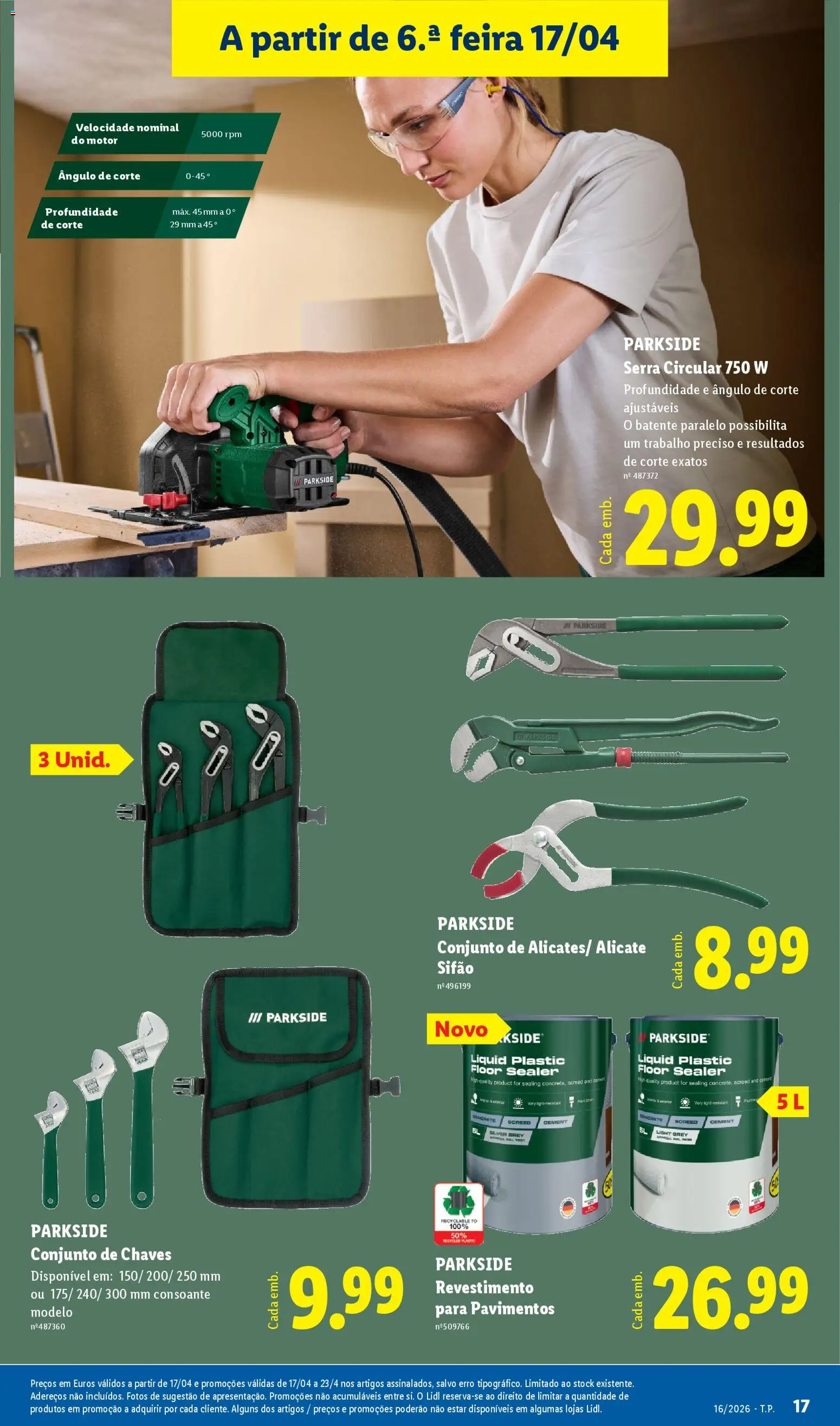 Lidl Novidades │ válido de 13.04.2026 | Página: 17 | Produtos: Alicate