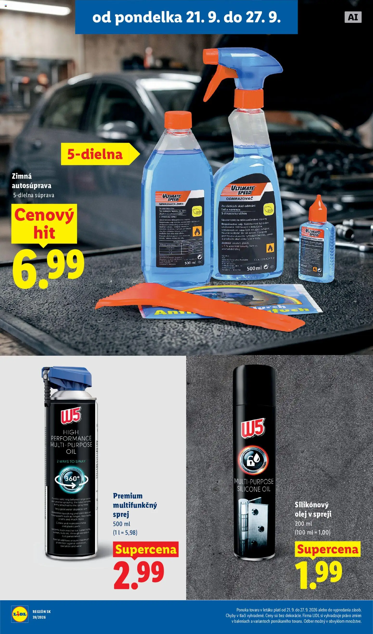 Nové Lidl akcie – leták je platný od 21.09.2026 | Strana: 57 | Produkty: Olej, Olej v spreji