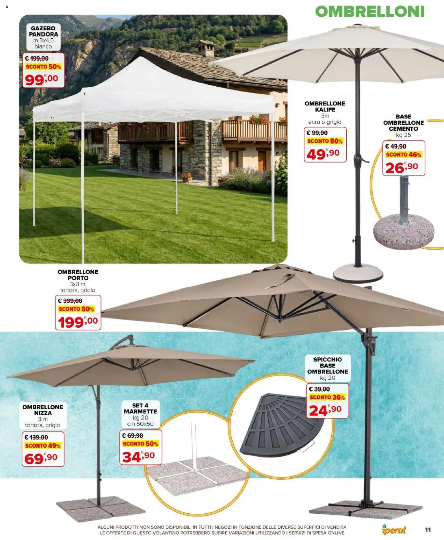 Volantino Iperal del 06.05.2026 | Pagina: 11 | Prodotti: Ombrellone, Gazebo