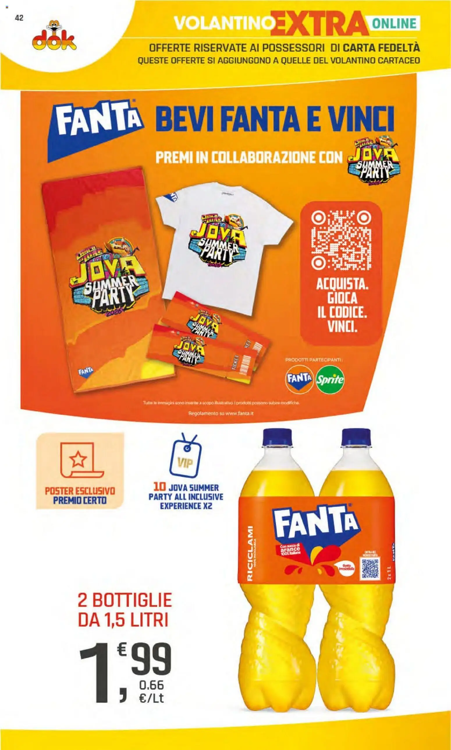 Volantino DOK del 23/07/2026 | Pagina: 42 | Prodotti: Succo, Arance, Fanta