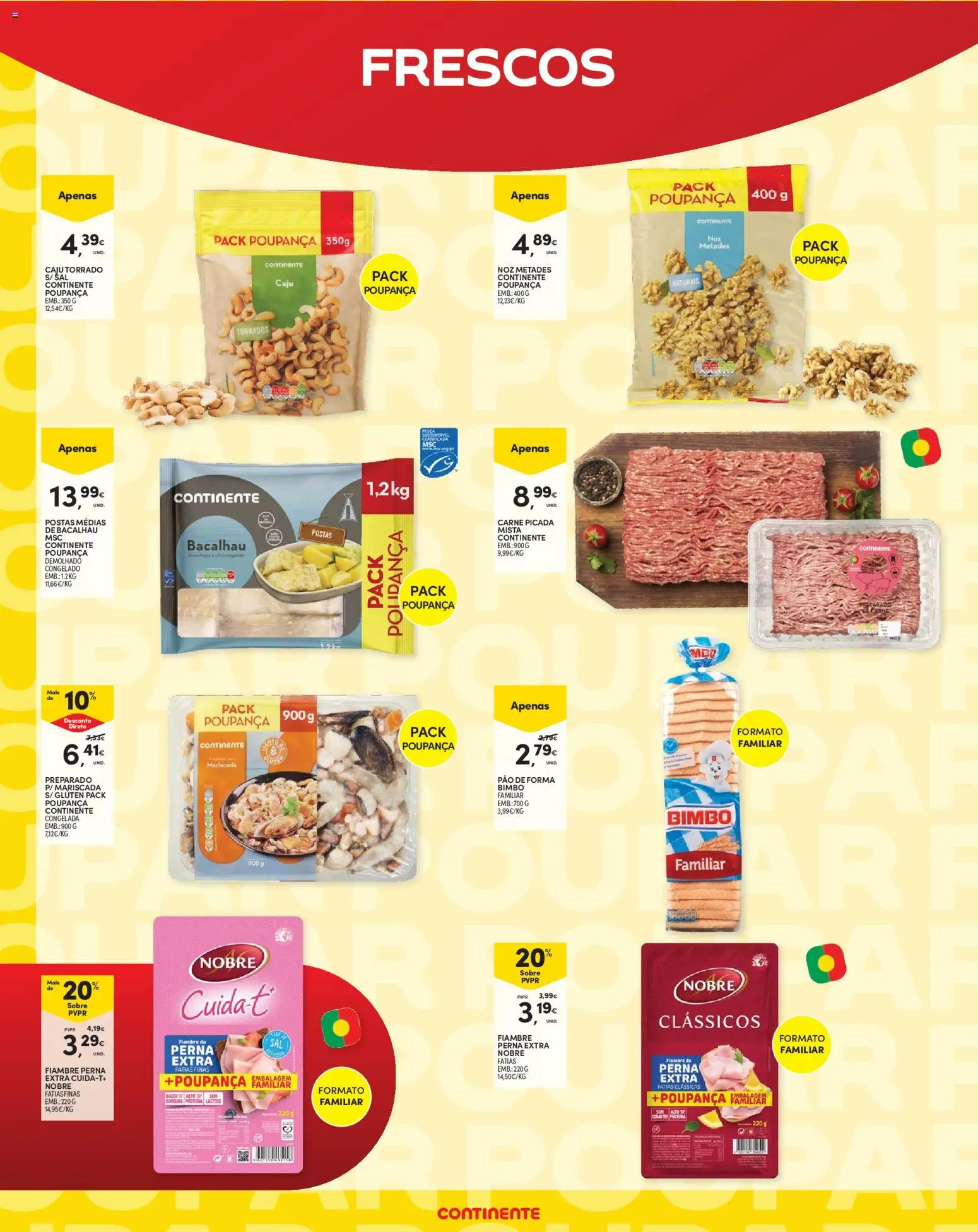 Continente Madeira │ válido de 15/09/2026 | Página: 14 | Produtos: Bacalhau, Pó, Carne picada, Caju