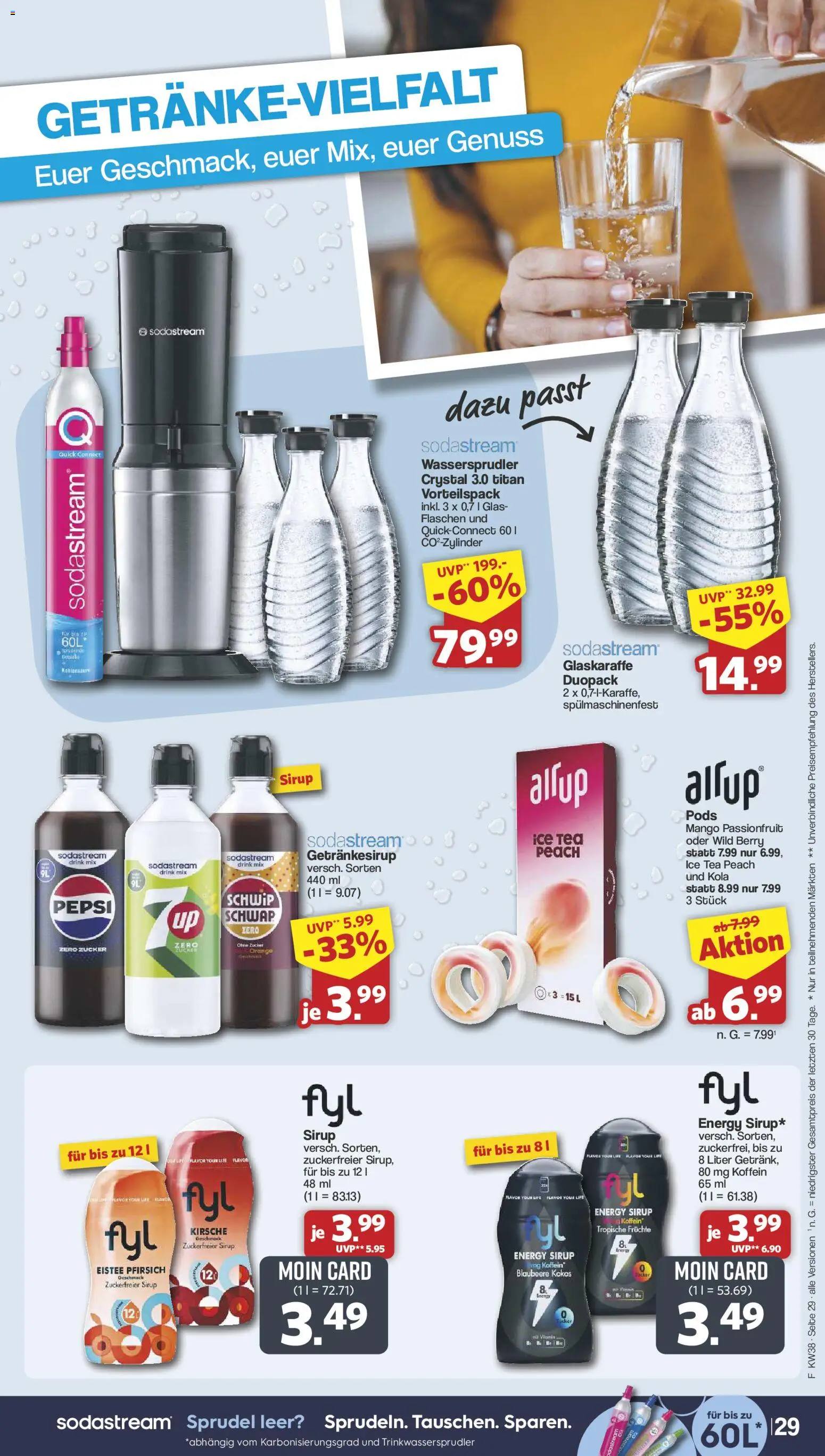 Famila Nordwest Prospekt – gültig ab 14.09.2026 | Seite: 33 | Produkte: Energy, Mango, Pfirsich, Pepsi