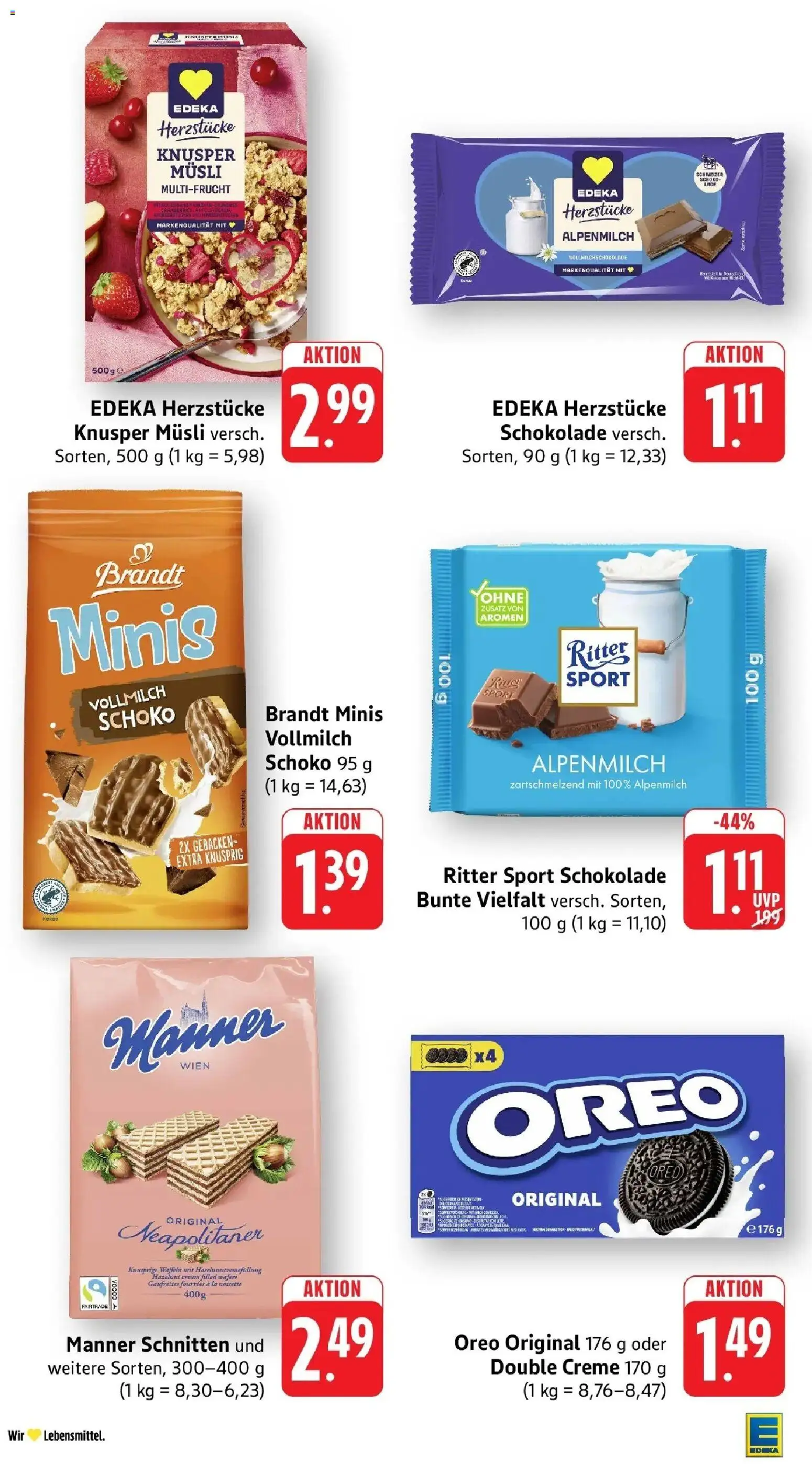 Edeka Prospekt Karlsbad-Langensteinbach (ab 10.08.2026) » Angebote Online | Seite: 20 | Produkte: Musli, Ritter sport, Creme, Waffeln