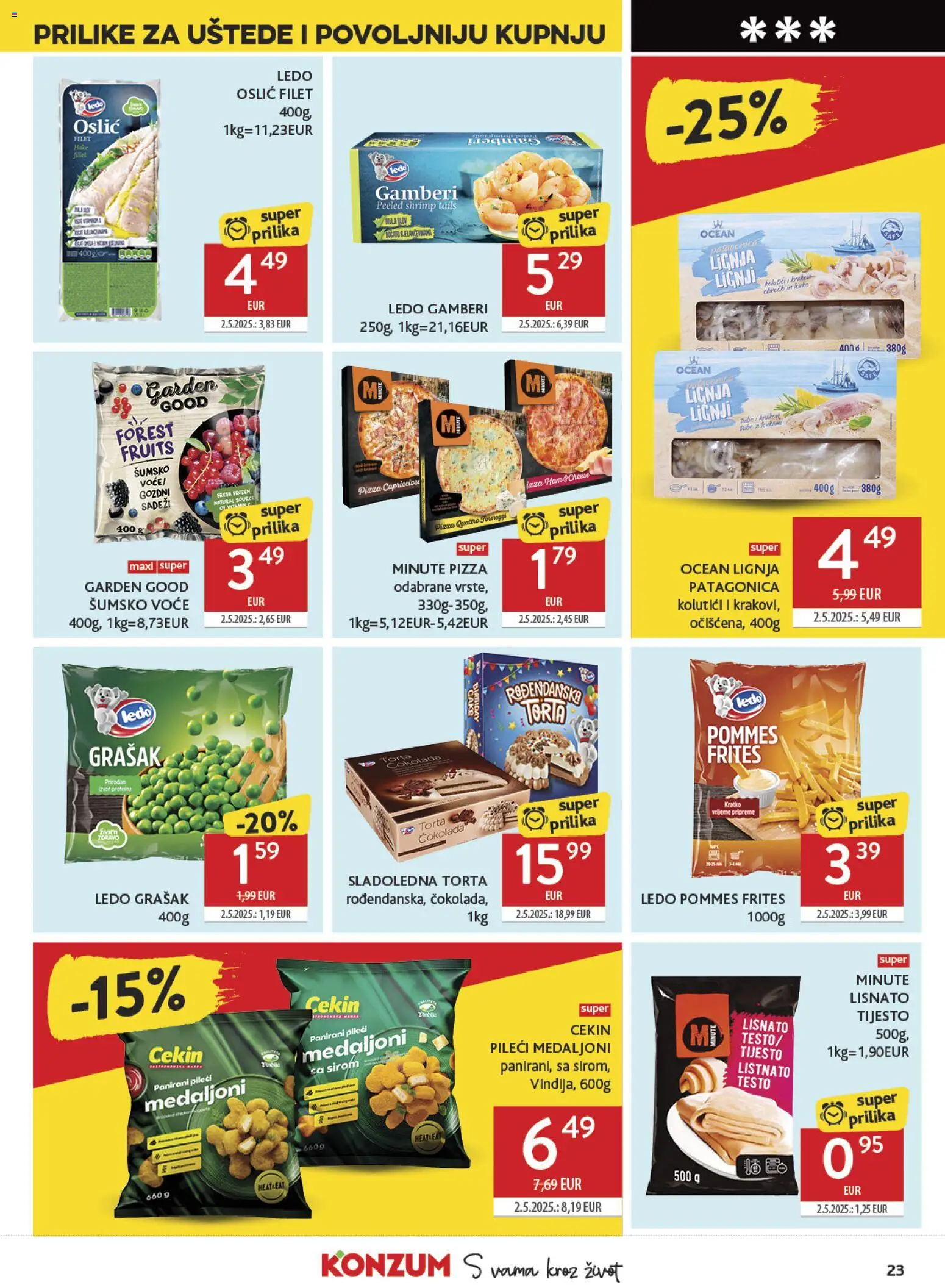 Konzum HR akciós ujság - amely érvényes a következő dátumtól: 24.06.2026 | Oldal: 23