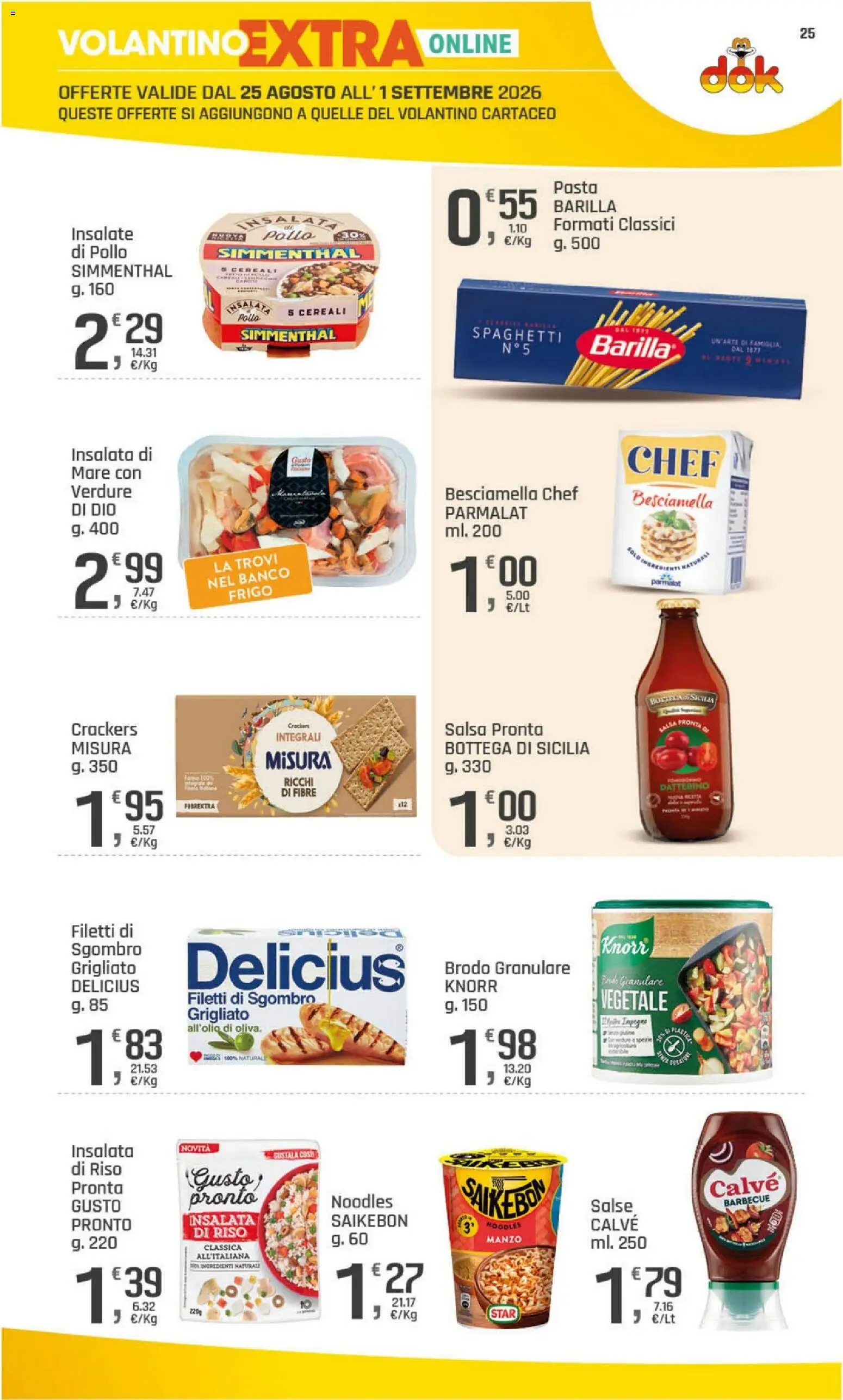 Volantino DOK del 20/08/2026 | Pagina: 25 | Prodotti: Brodo, Manzo, Insalata, Salsa