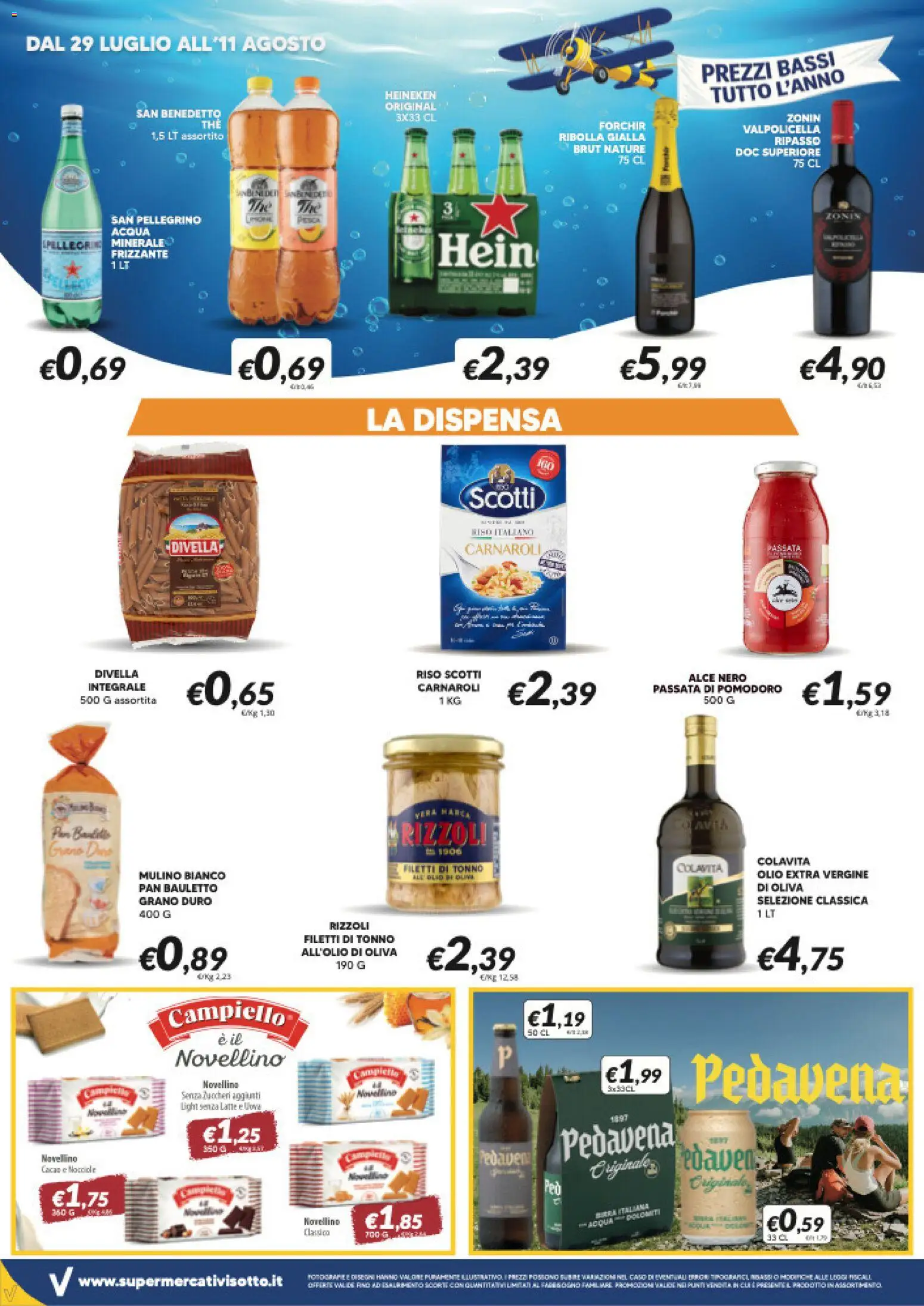 Volantino Visotto del 29/07/2026 | Pagina: 6 | Prodotti: Riso, Olio, Passata di pomodoro, Olio extra vergine