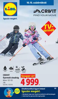 Lidl Nonfood kínálatunk - amely érvényes a következő dátumtól: 2026.10.15.