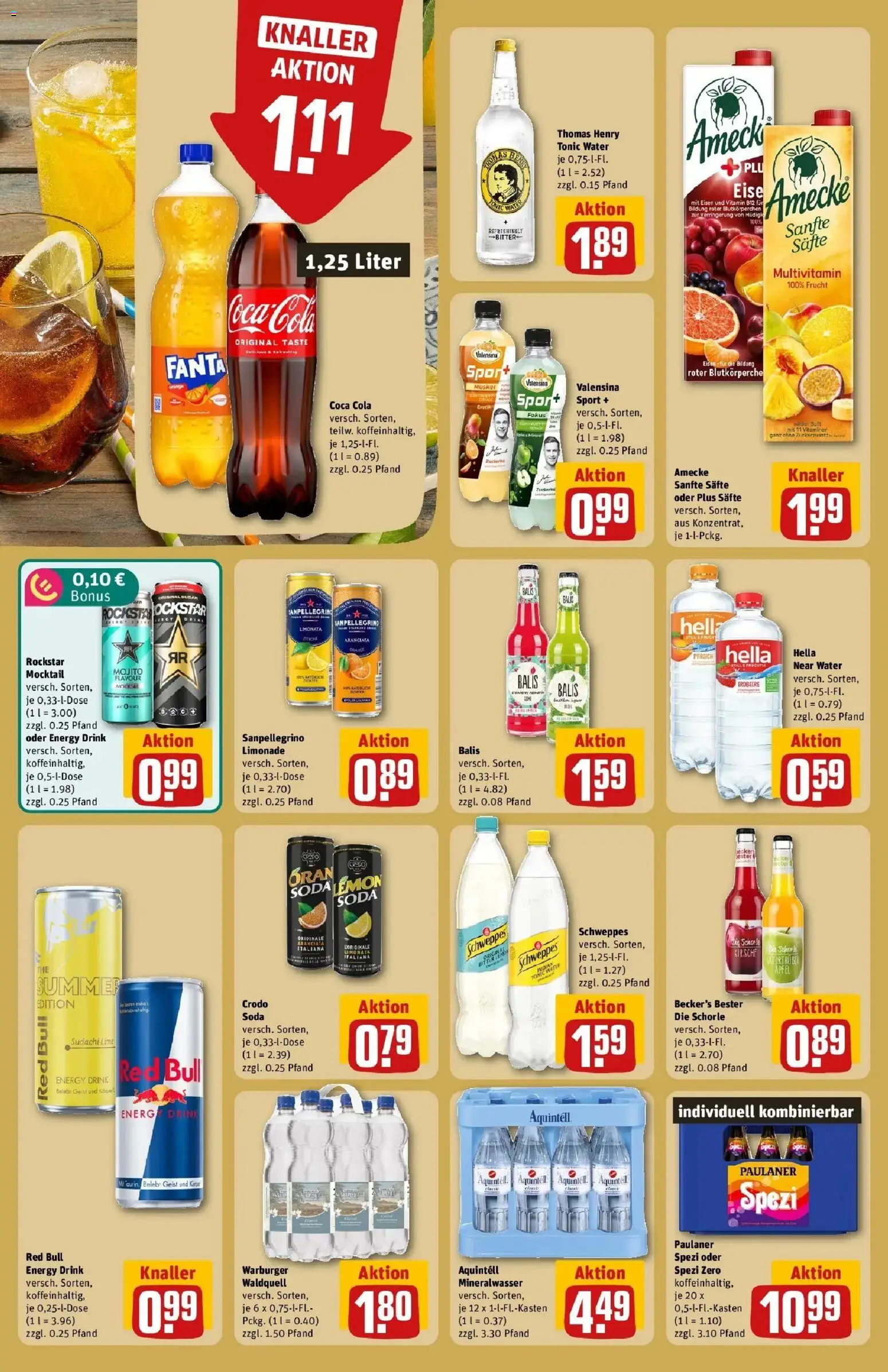 REWE Prospekt ab 03.08.2026 zum Blättern » Angebote | Seite: 20 | Produkte: Red bull, Äpfel, Limonade, Valensina