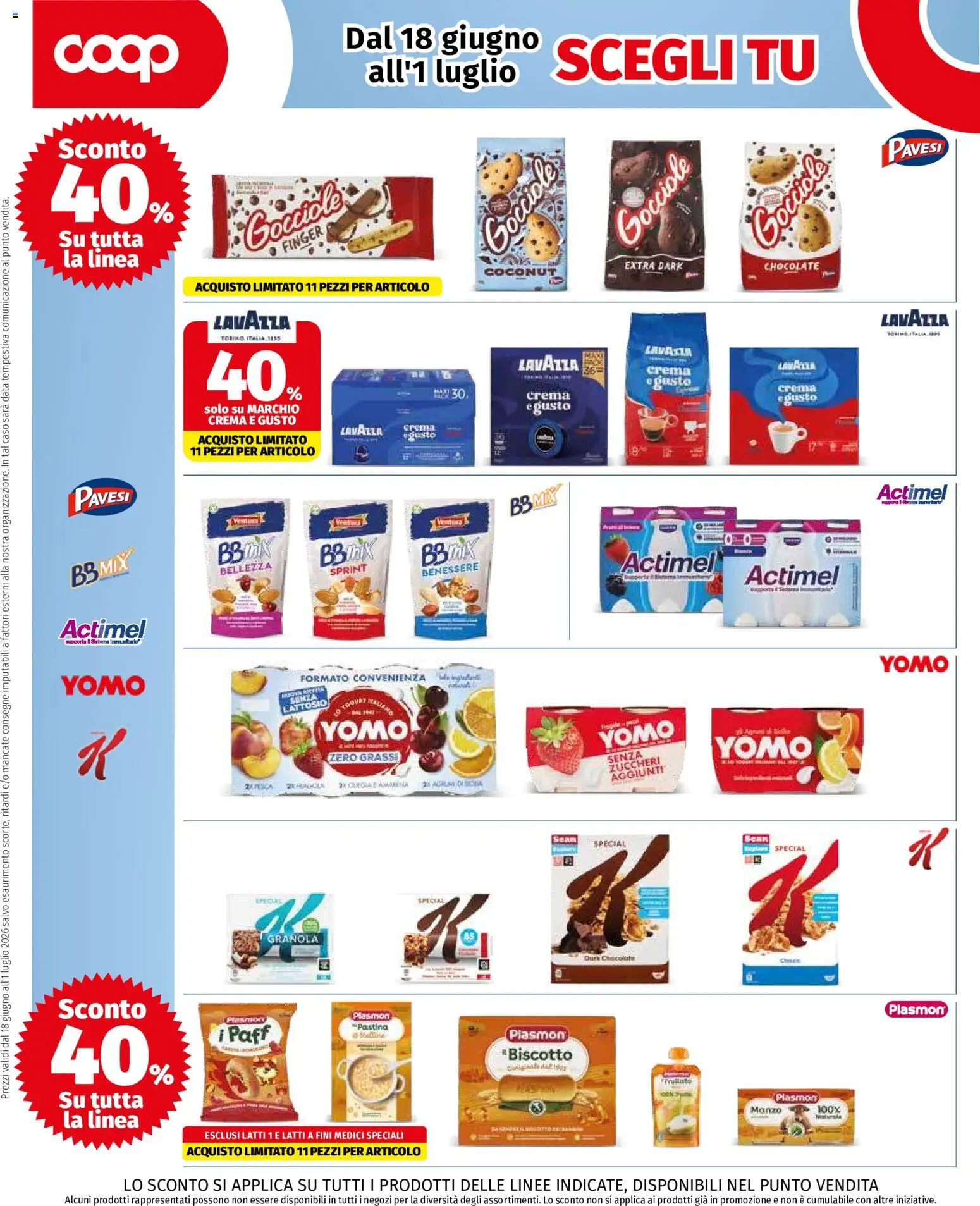 Volantino COOP del 18.06.2026 | Pagina: 4 | Prodotti: Crema, Manzo, Data, Lavazza