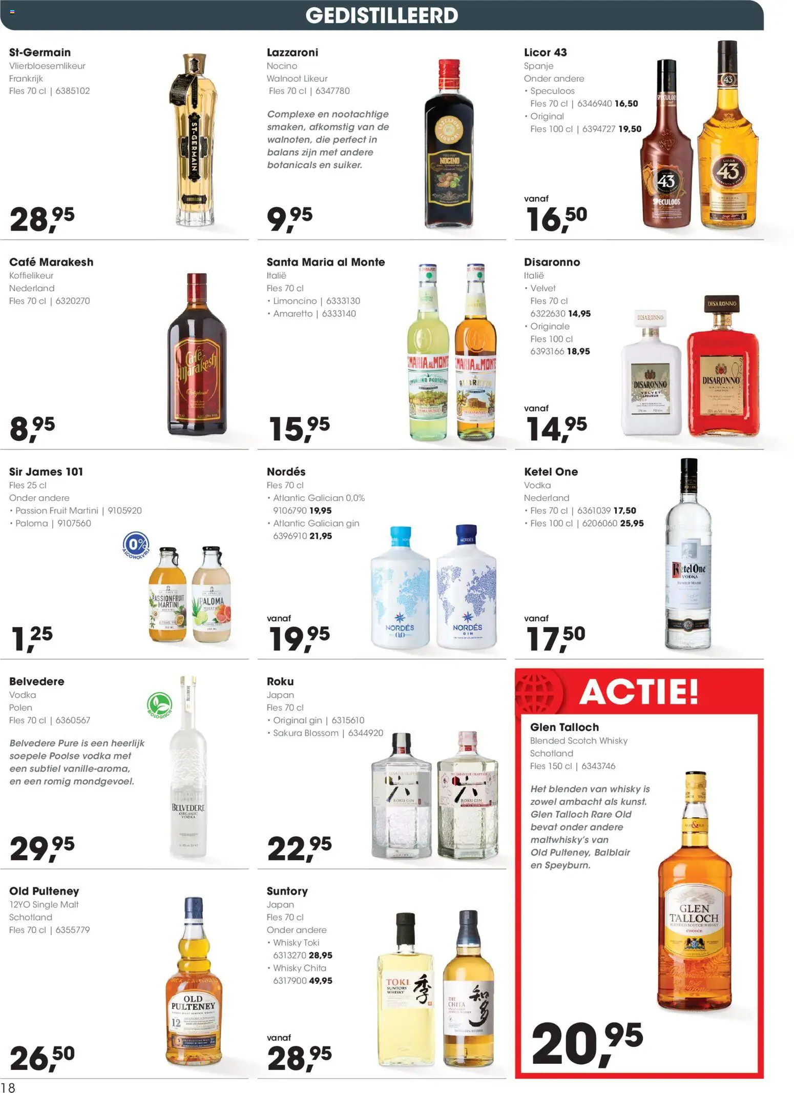 {H1} | Pagina: 18 | Producten: Gin, Fles, Whisky, Ketel