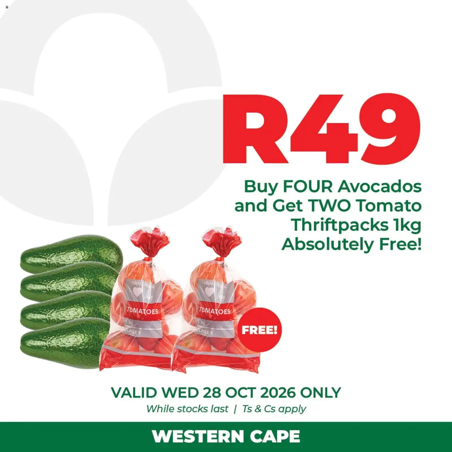 New Food Lover's Market catalogue – valid from 28/10/2026 | Page: 1 | Products: Tomatoes, Avocados