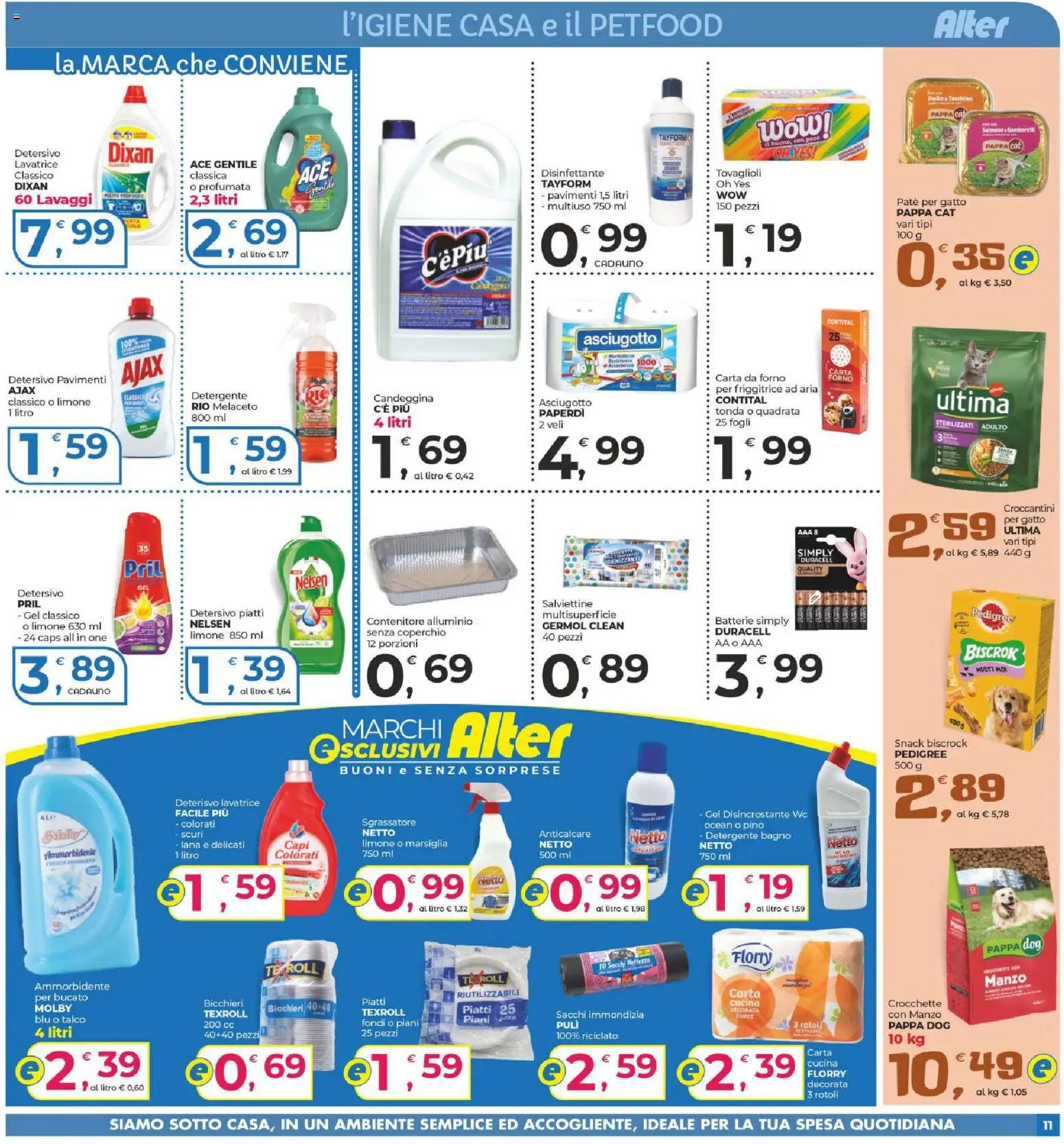 Volantino Alter Discount del 06/08/2026 | Pagina: 11 | Prodotti: Paté, Piatti, Coperchio, Sgrassatore