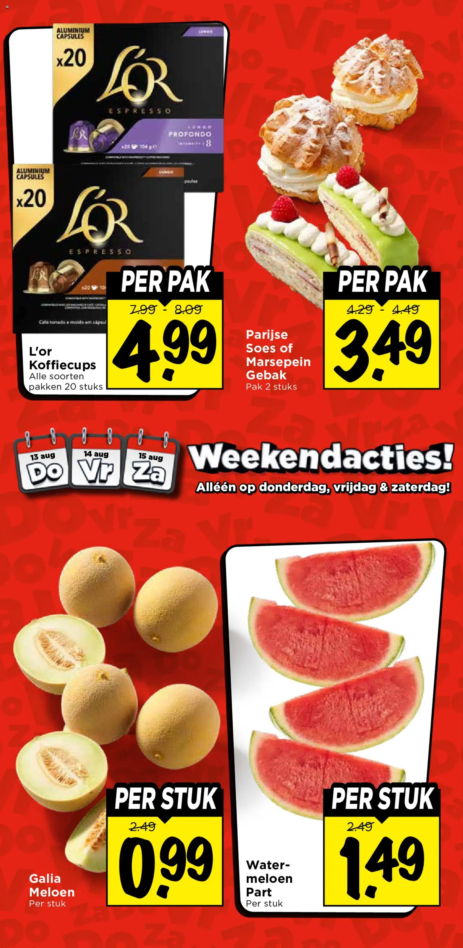 {H1} | Pagina: 35 | Producten: Meloen, Capsules, Gebak, Water