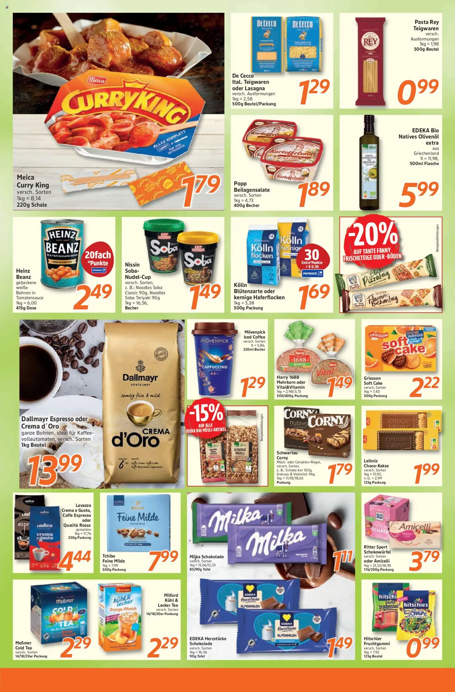 Inkoop Prospekt – gültig ab 20.07.2026 | Seite: 5 | Produkte: Milka schokolade, Meica, Pasta, Tee