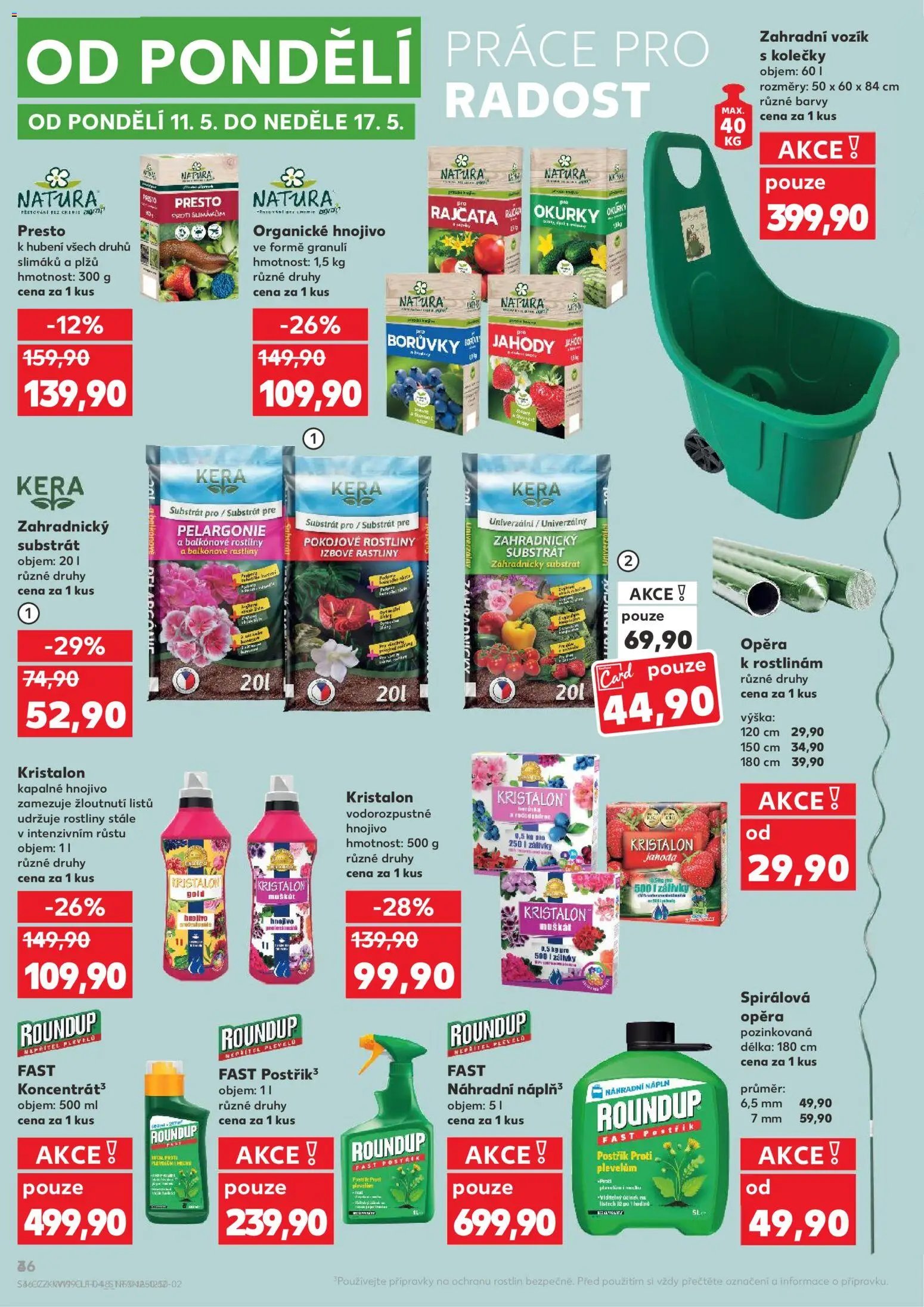 Kaufland leták - Brno od 06.05.2026 | Strana: 4 | Produkty: Rajčata, Hnojivo, Barvy, Zahradnický substrát