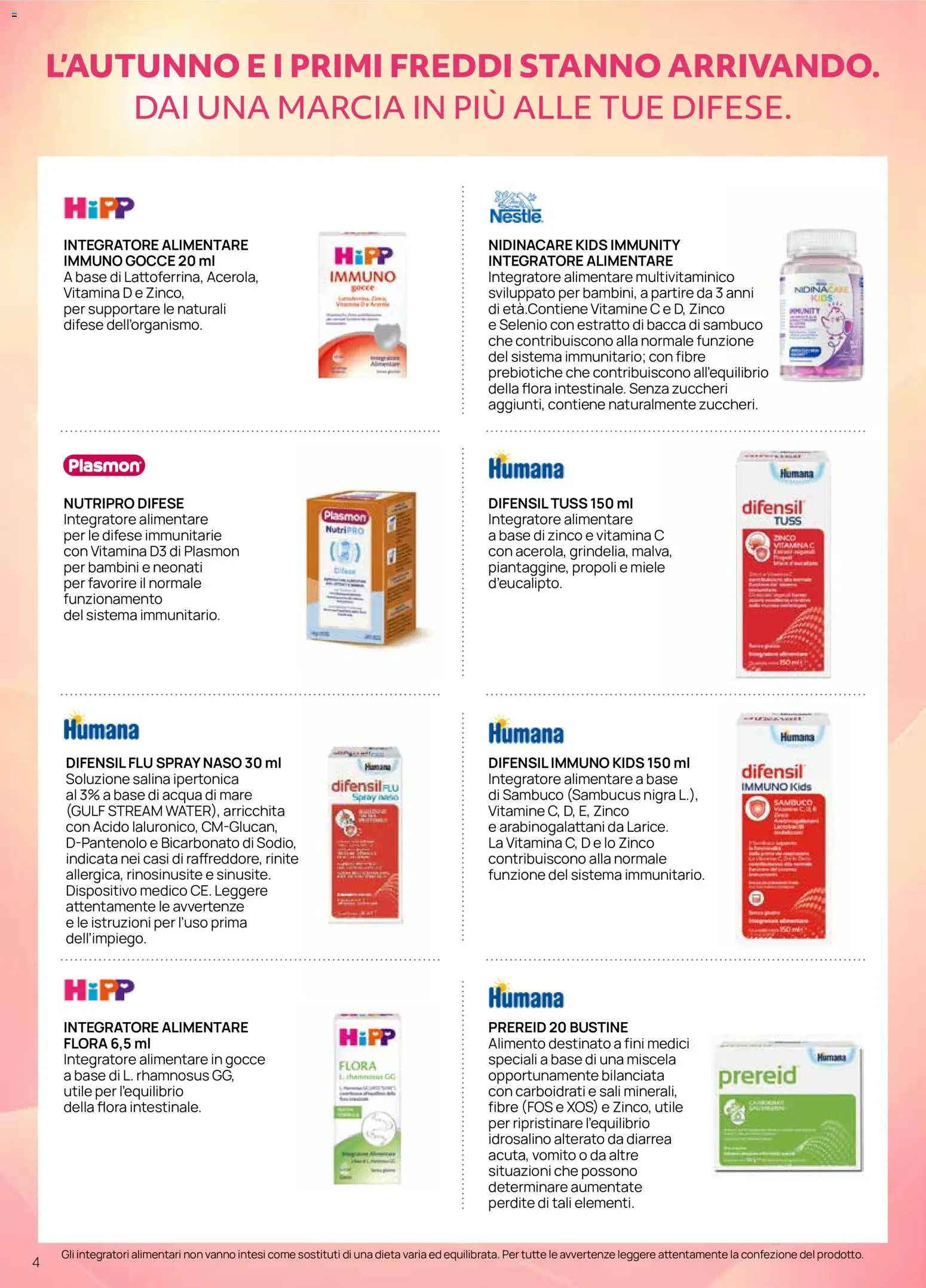 Volantino Prenatal del 08/10/2026 | Pagina: 4 | Prodotti: Multivitaminico, Bicarbonato, Acqua, Integratore alimentare