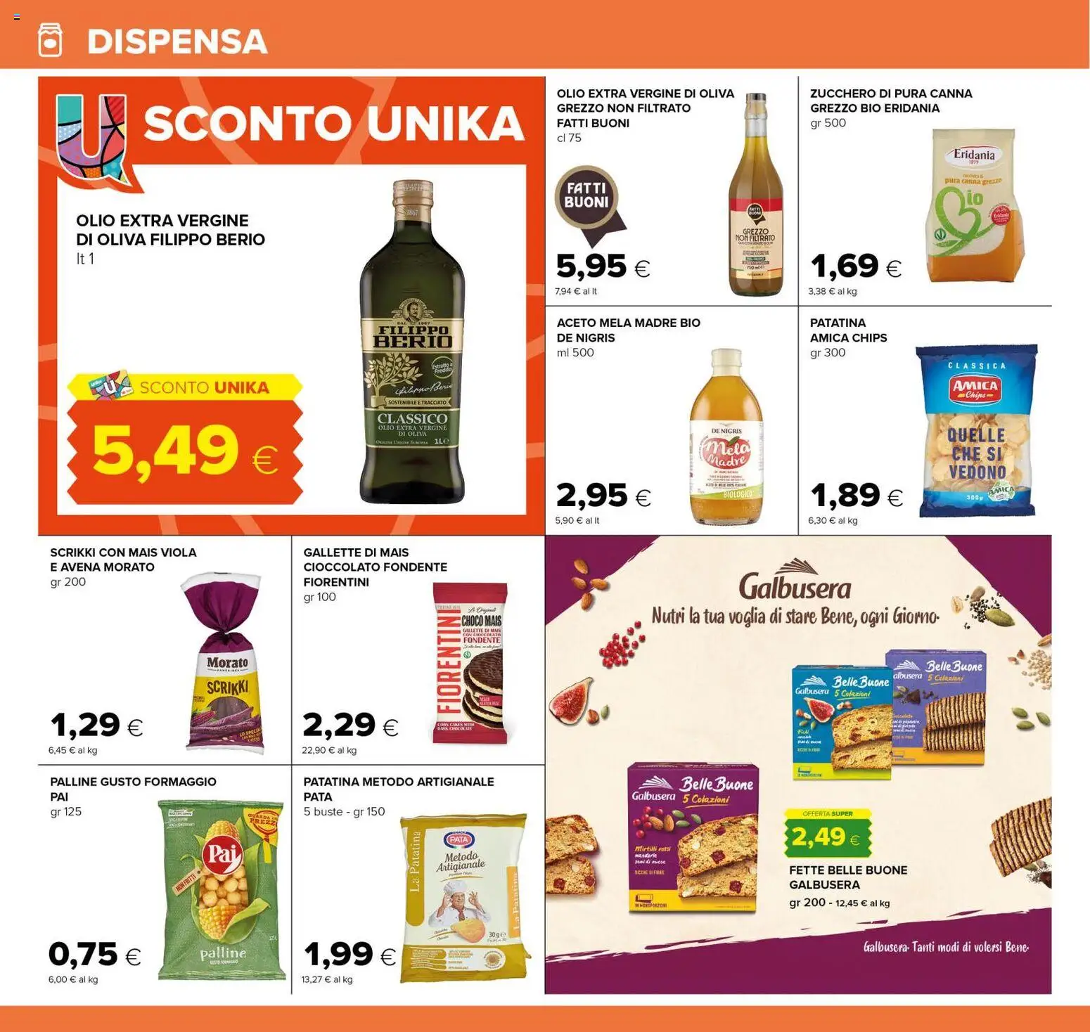 Volantino Oasi del 21/08/2026 | Pagina: 24 | Prodotti: Formaggio, Gallette, Aceto, Mais