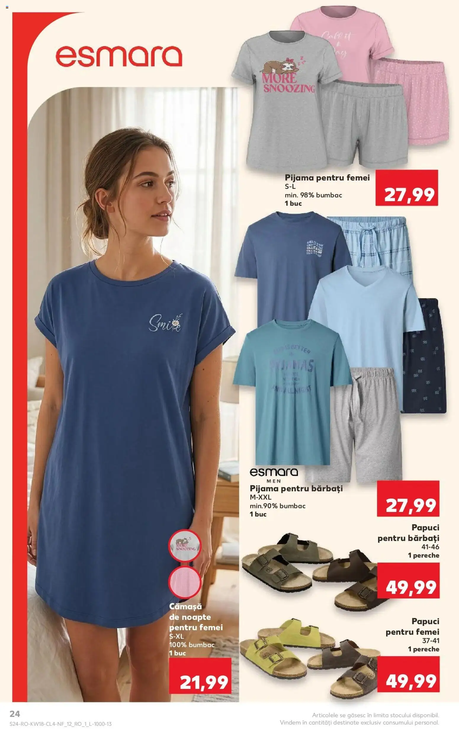 Noul catalog Kaufland – valabil de la 29.04.2026 | Pagină: 24 | Produse: Papuci