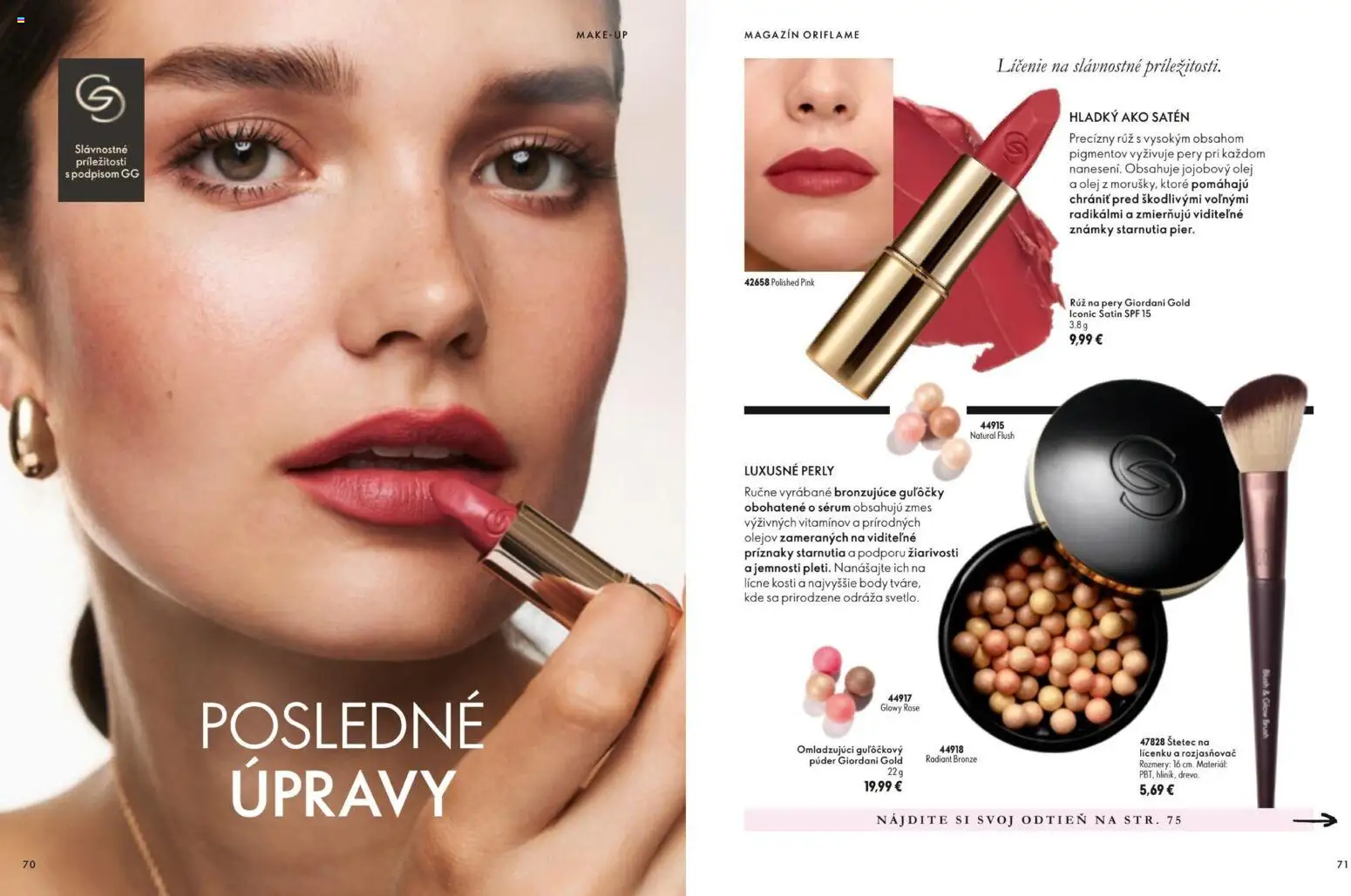 Nové Oriflame akcie – leták je platný od 11.11.2026 | Strana: 36 | Produkty: Olej, Púder, Rozjasňovač, Rúž na pery
