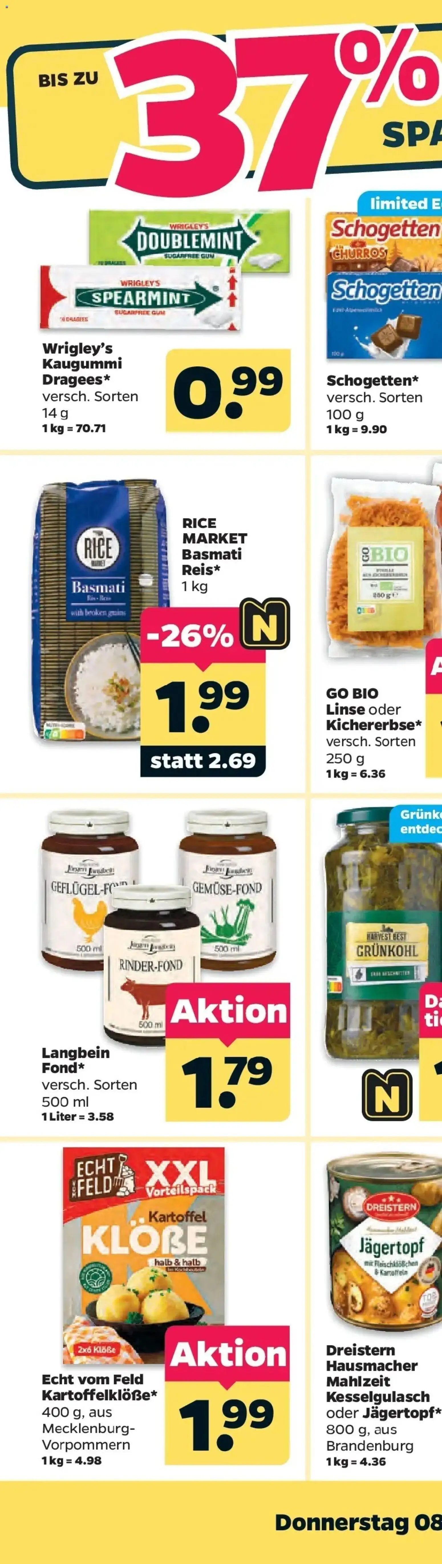 Netto Aktueller Prospekt ab 05.10.2026 → Angebote nächste Woche | Seite: 73 | Produkte: Kaugummi, Kartoffeln, Schogetten