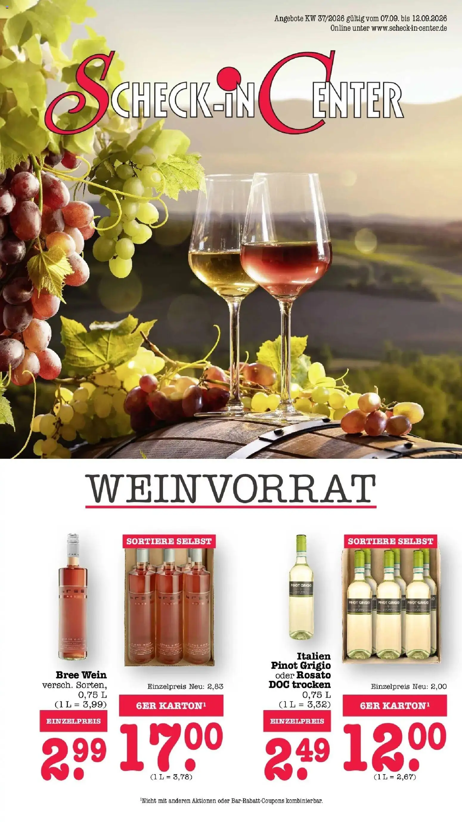 Edeka Prospekt Bühlertal (ab 07.09.2026) » Angebote Online | Seite: 1 | Produkte: Bree, Wein