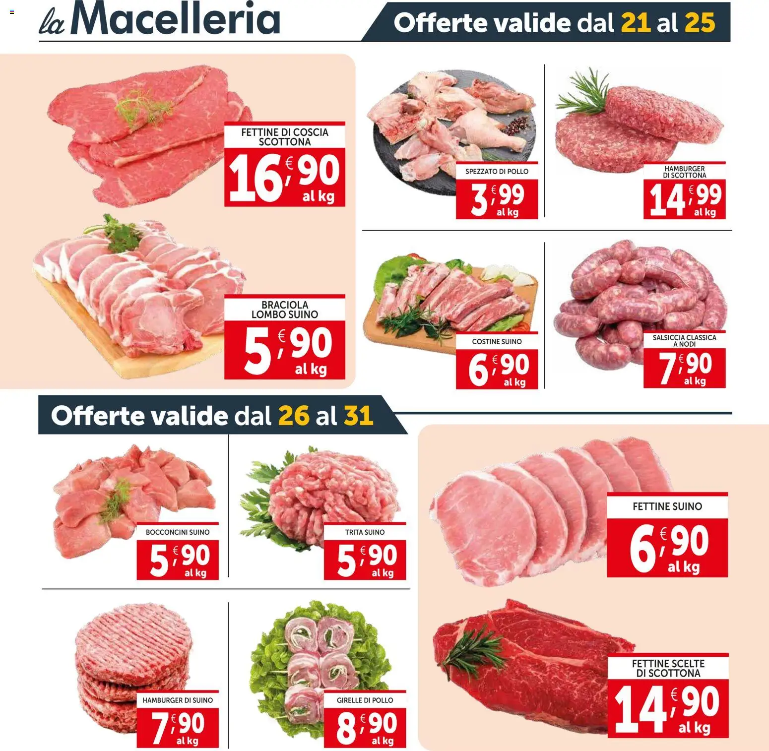Volantino Decò del 21.05.2026 | Pagina: 4 | Prodotti: Pollo, Suino, Salsiccia, Hamburger