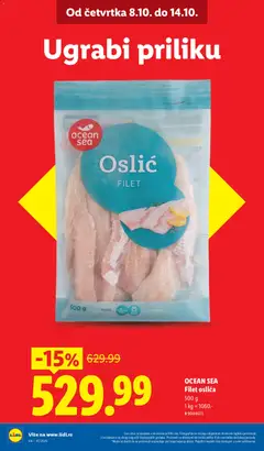OSLIĆ FILET, Ocean Sea OSLIĆ FILET - pregled Lidl kataloga - važi od 08.10.2026 | Strana: 6