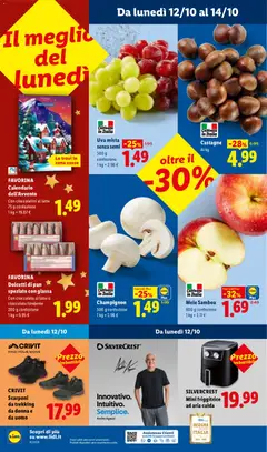 Anteprima del volantino Uva mista senza semi, 500 g confezione valido a partire dal 08/10/2026 | Pagina: 55