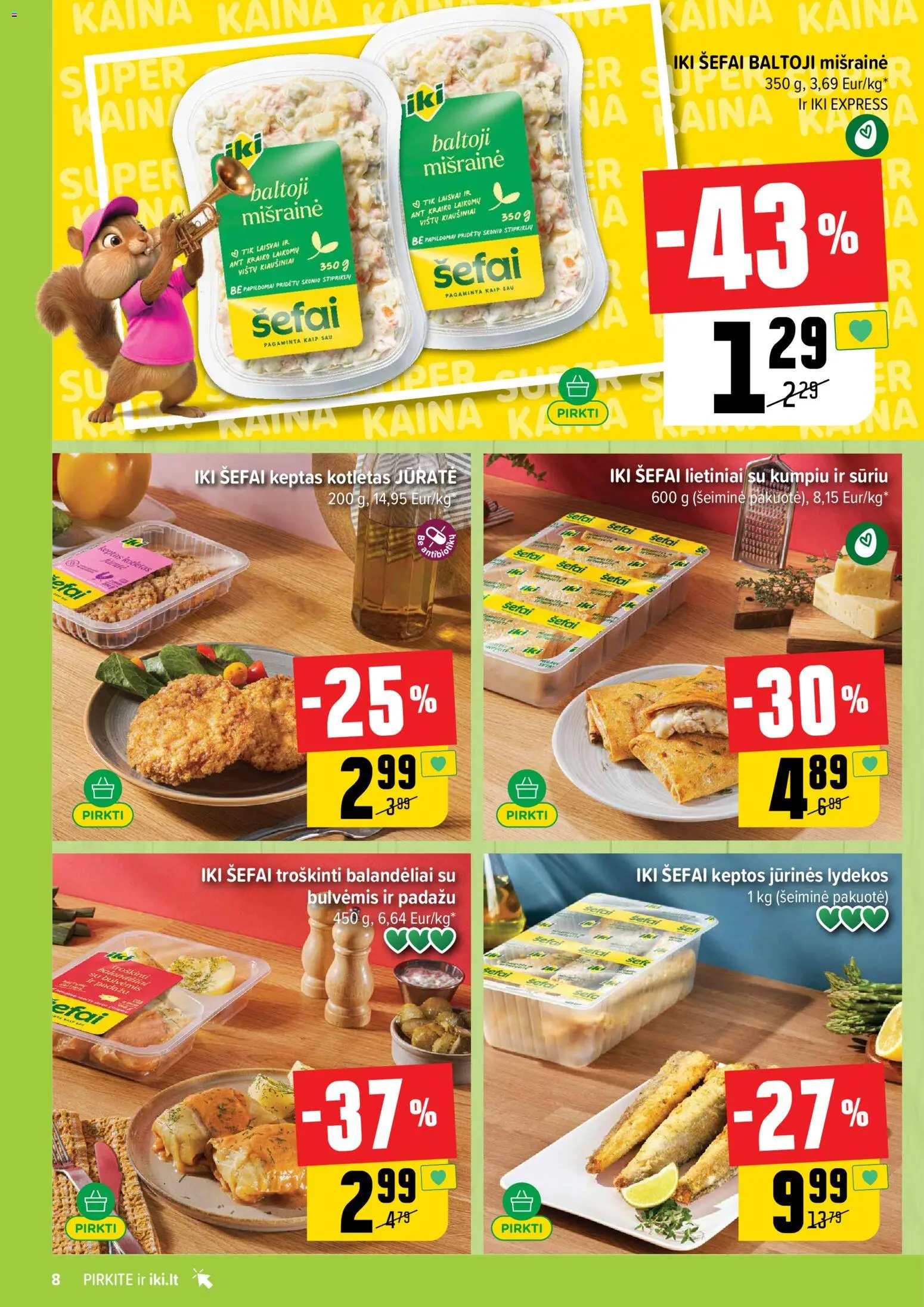 IKI akcijos nuo 25.05.2026 | Puslapis: 8 | Prekių: Kiaušiniai