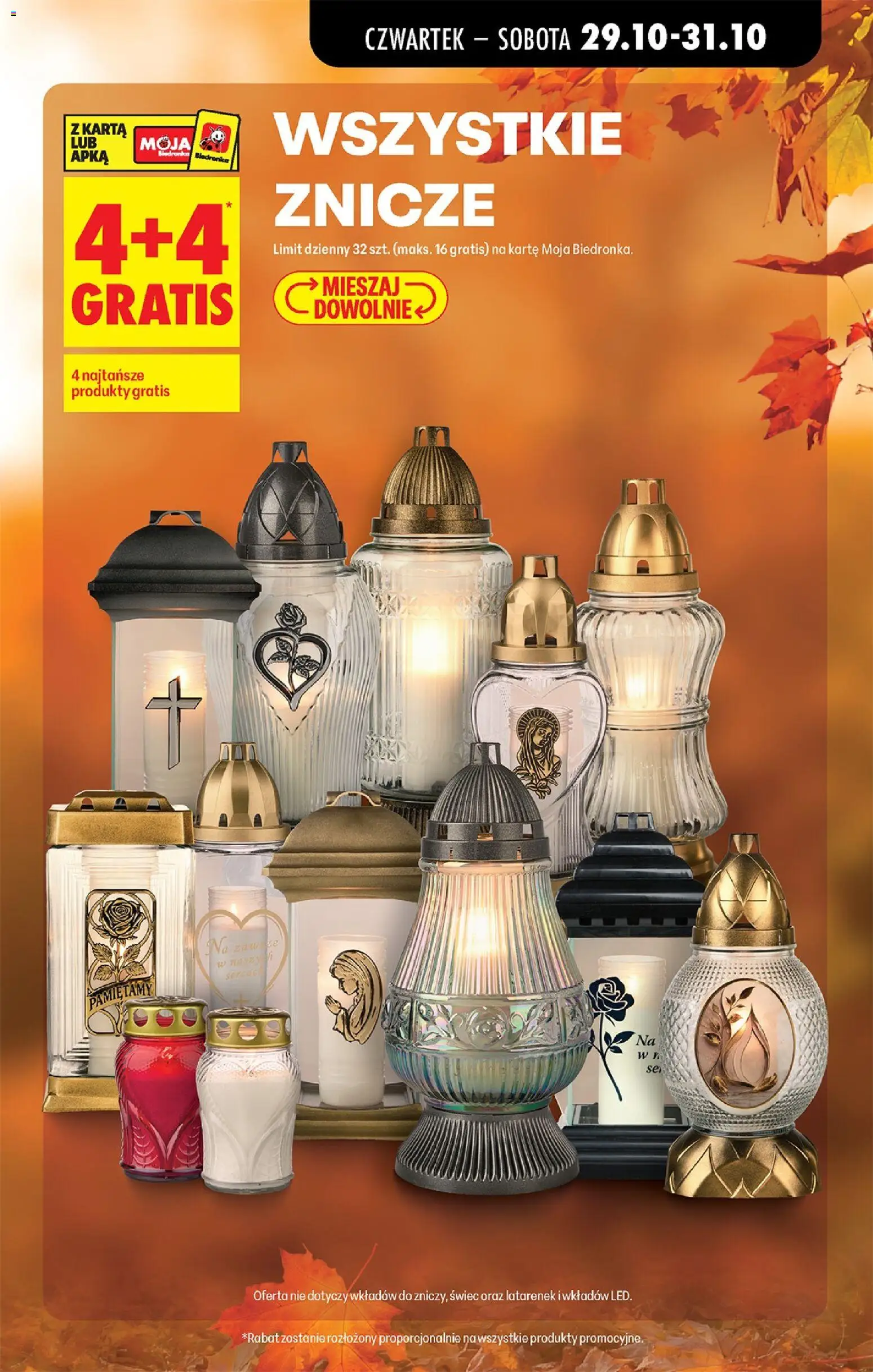 Biedronka gazetka od czwartku od 29.10.2026 | Strona: 23 | Produkty: Karta, Znicze