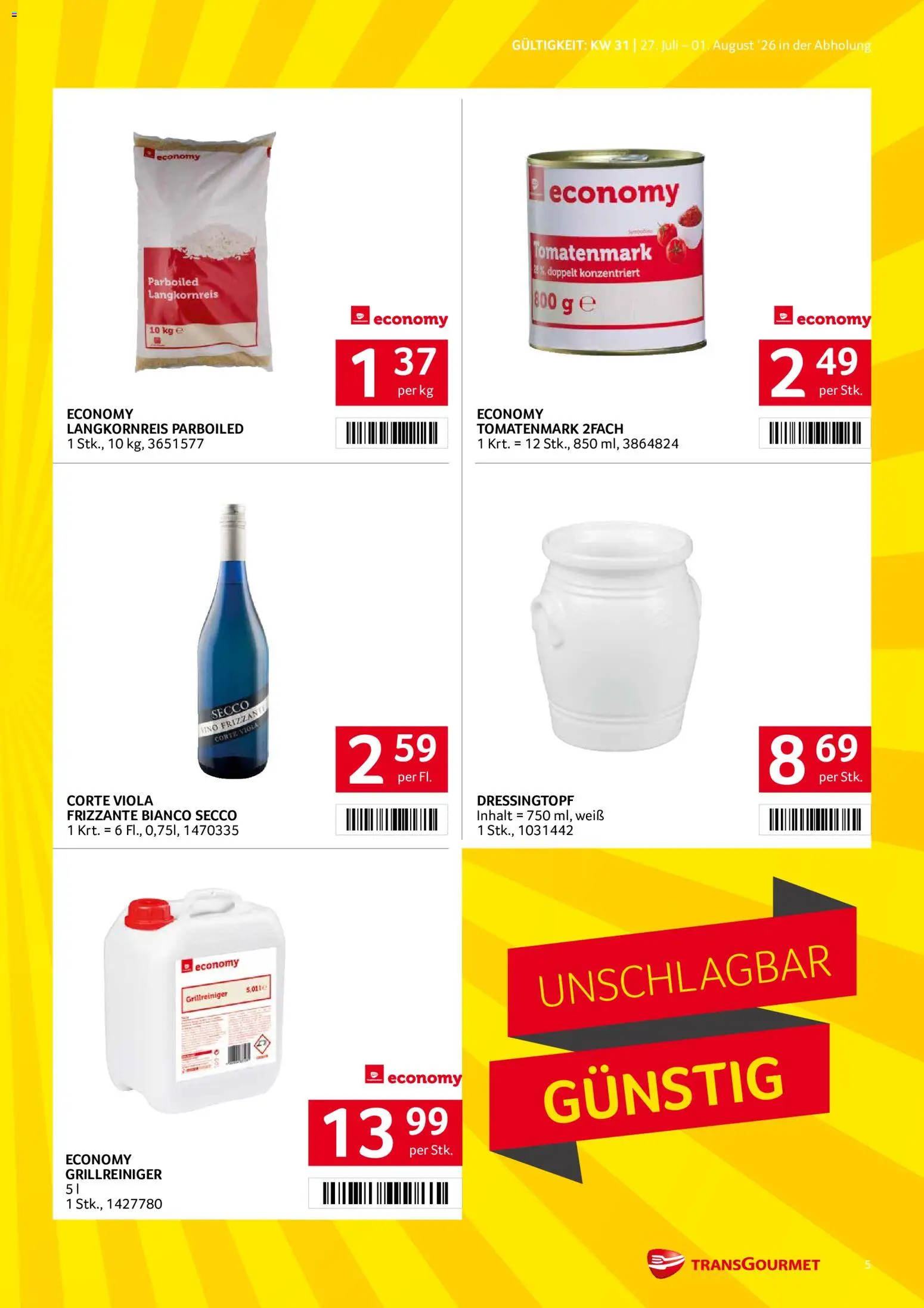 Transgourmet Flugblatt gültig ab 27.07.2026 | Seite: 5