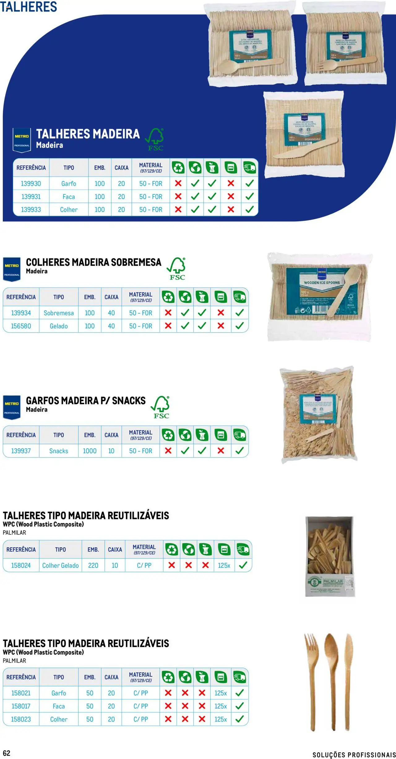 Makro - Especial Take- away │ válido de 17/07/2025 | Página: 62 | Produtos: Garfos, Sobremesa, Snacks, Colheres