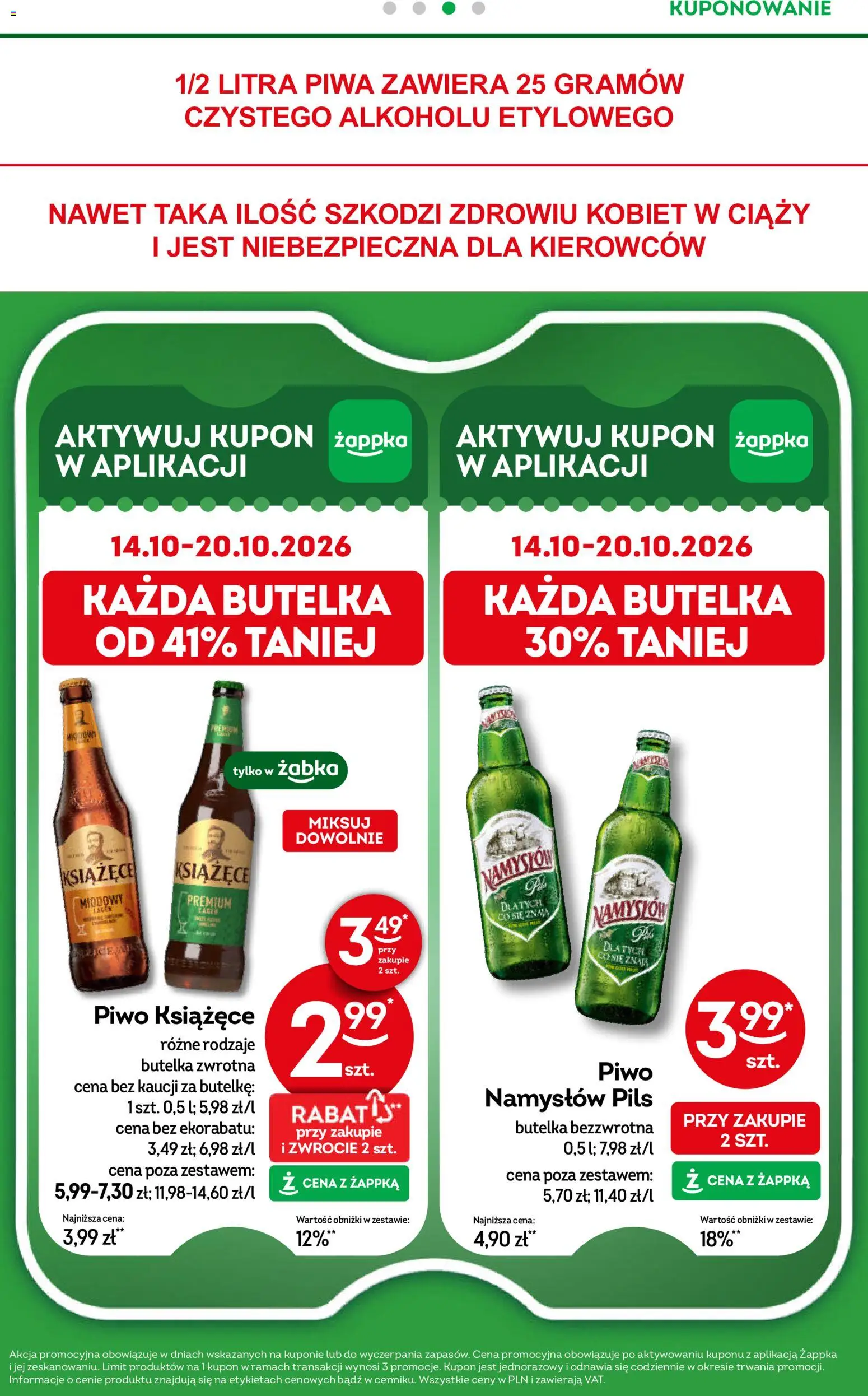 Żabka gazetka od 07.10.2026 | Strona: 36 | Produkty: Piwo książęce, Piwo