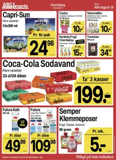 Abc Lavpris - Glamsbjerg gyldig fra 29.04.2026 | Side: 11 | Produkter: Græskarkerner, Squash, Sodavand, Fanta