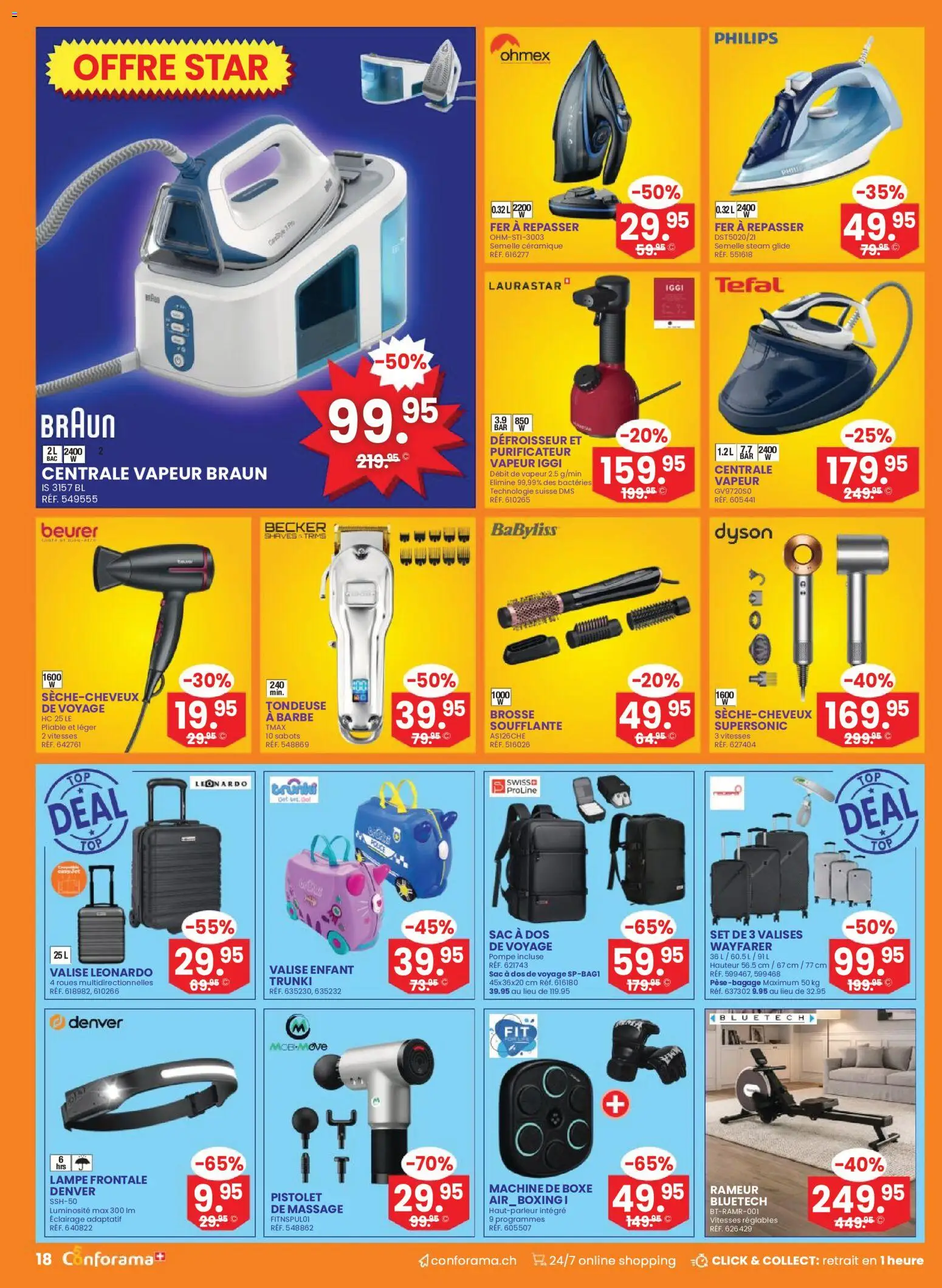 Conforama aktionen FR – gültig ab 30.09.2026 | Seite: 18 | Produkte: Lampe, Philips, Dyson