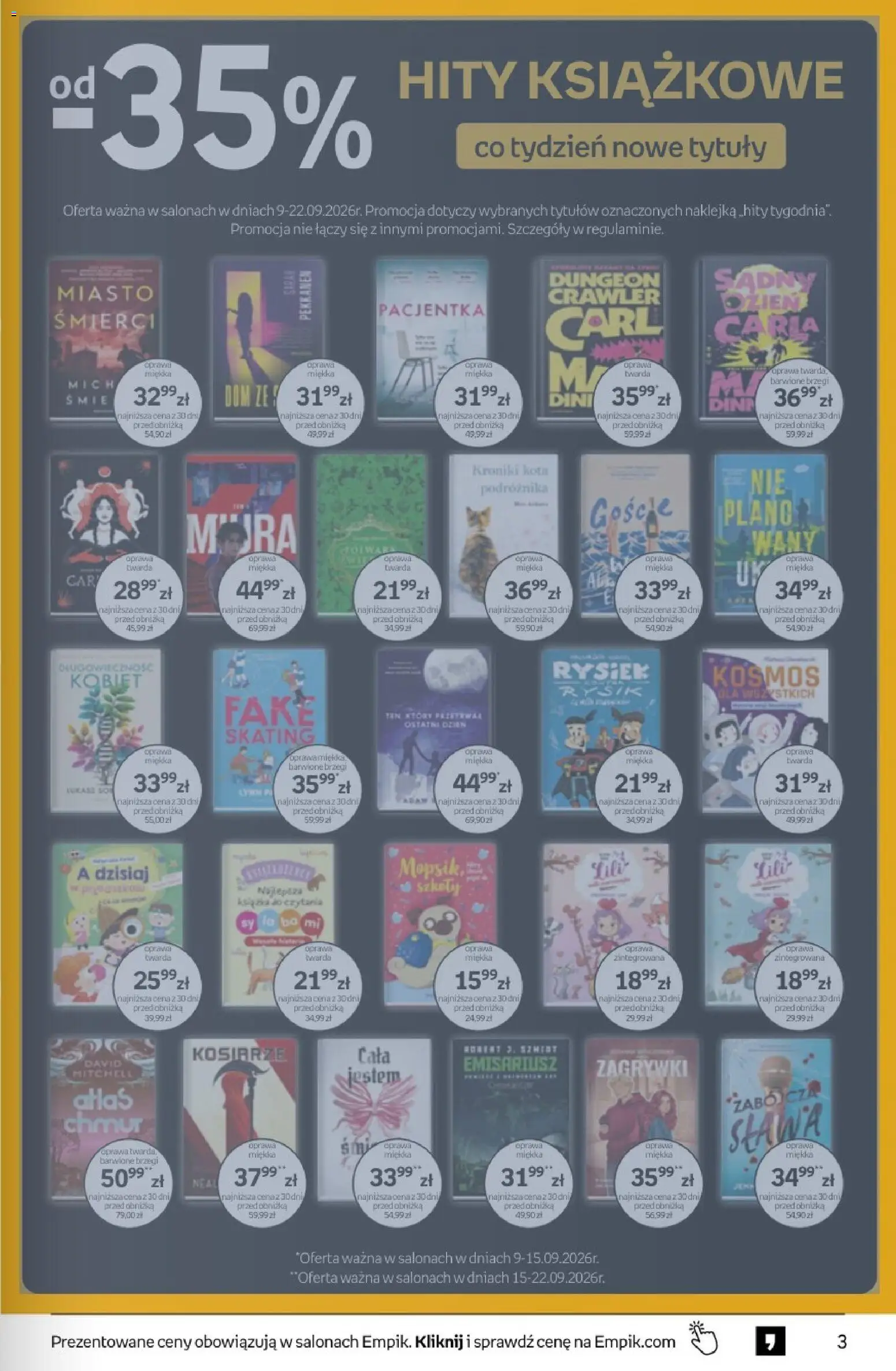 Empik promocje - Tom kultury Książki od 09.09.2026 | Strona: 3