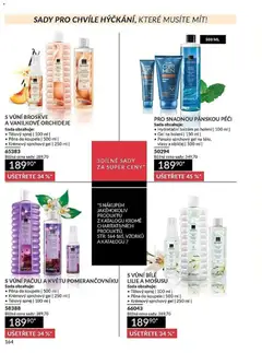 Náhled letáku Avon Katalog 06/2026 od 01.06.2026 | Strana: 164 | Produkty: Sprchový gel, Pěna do koupele, Gel na holení, Broskve