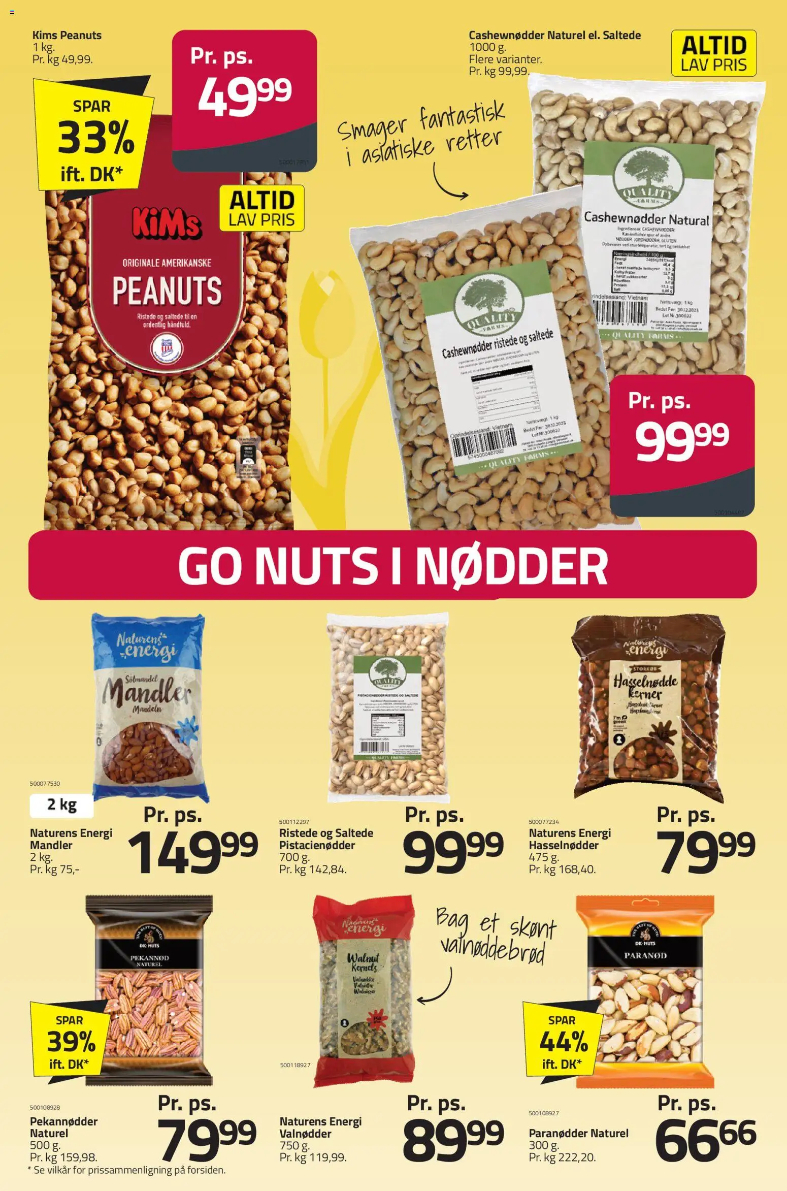 Fleggaard tilbudsavis – gyldig fra 20.05.2026 | Side: 23 | Produkter: Peanuts, Mandler, Paranødder, Cashewnødder
