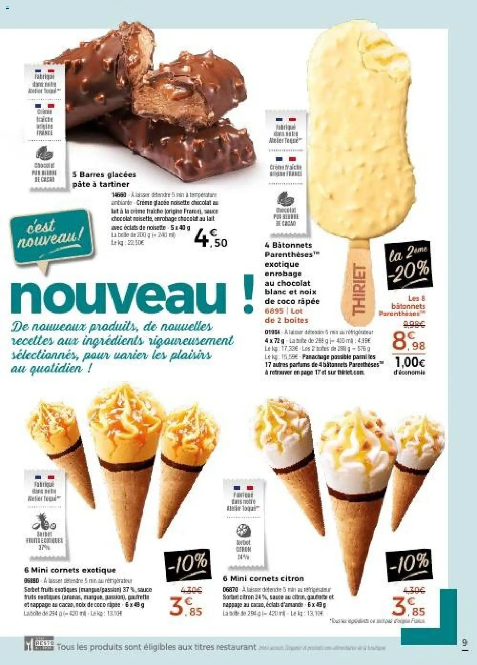 {H1} | Page: 9 | Produits: Citron, Noisette, Mais, Noix
