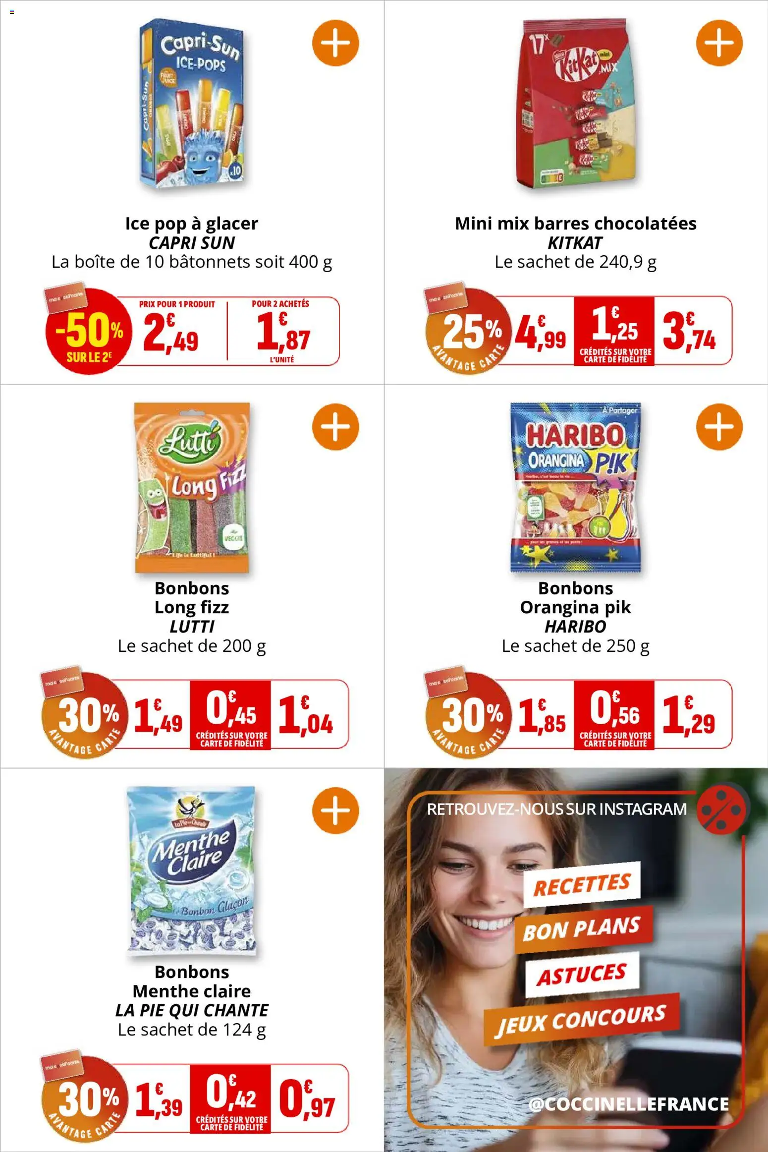 {H1} | Page: 24 | Produits: Orangina, Menthe, Jeux, Bonbons